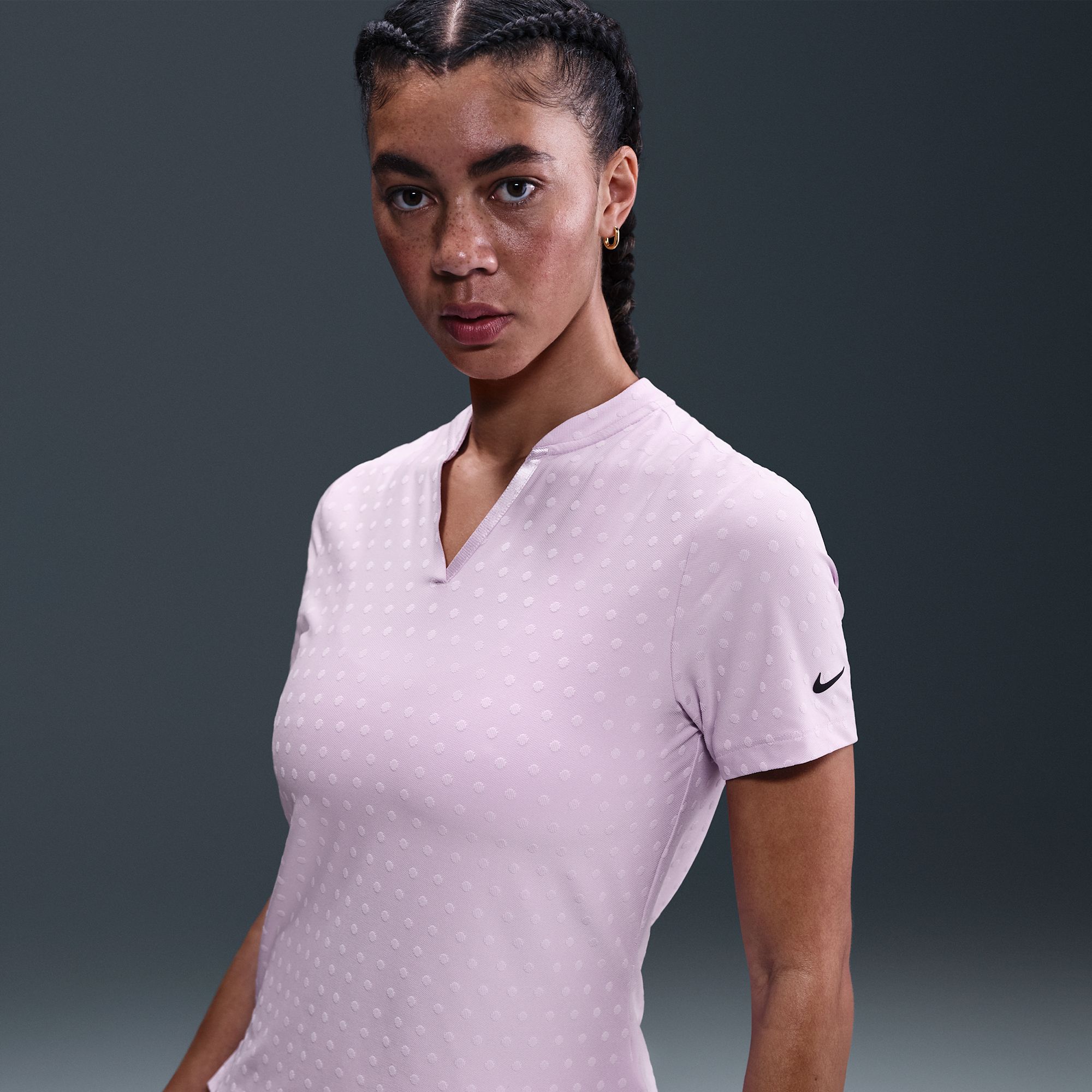 Nike Women's Tour Dri-FIT Blade Polka Dot Jacquard Golf Polo product image