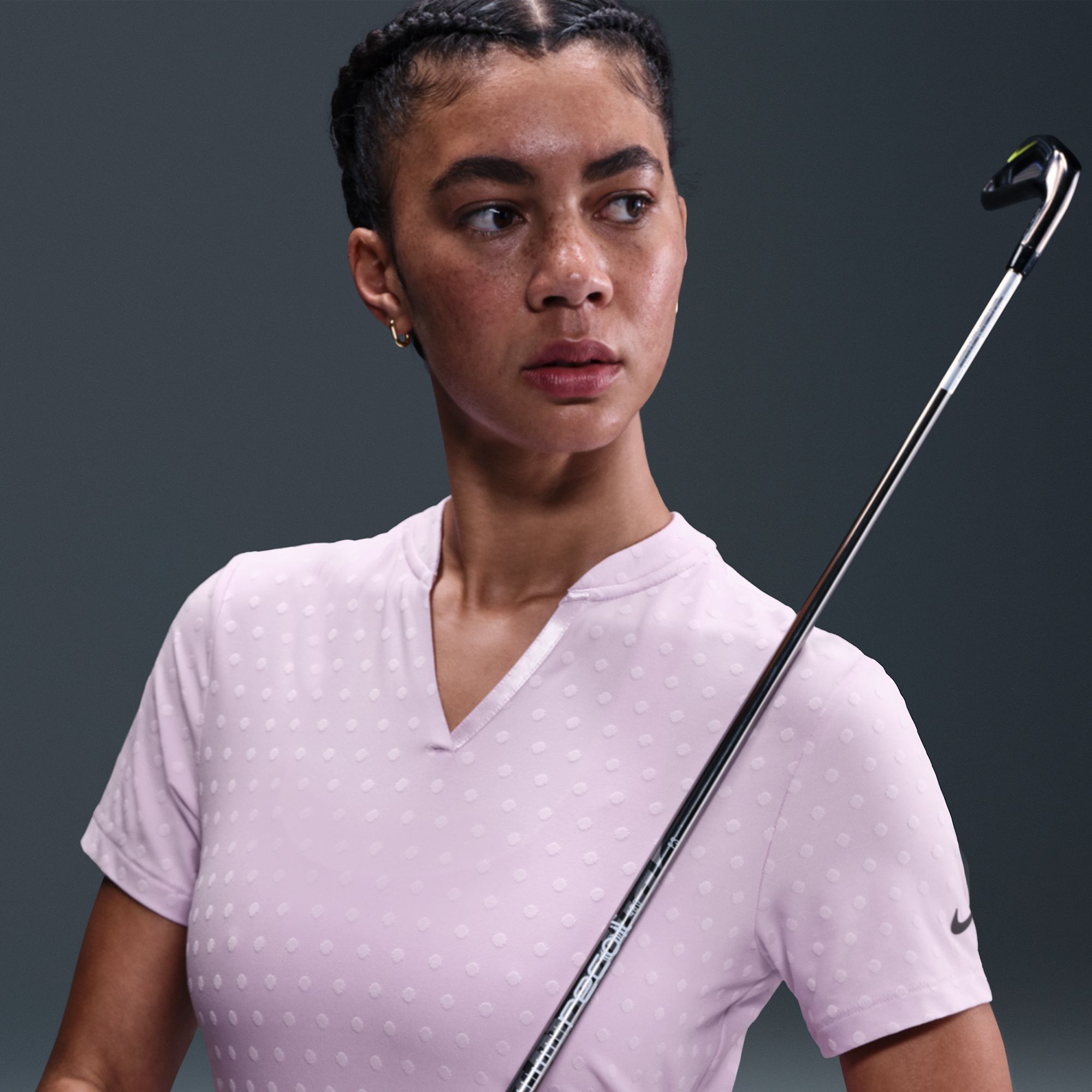Nike Women's Tour Dri-FIT Blade Polka Dot Jacquard Golf Polo product image