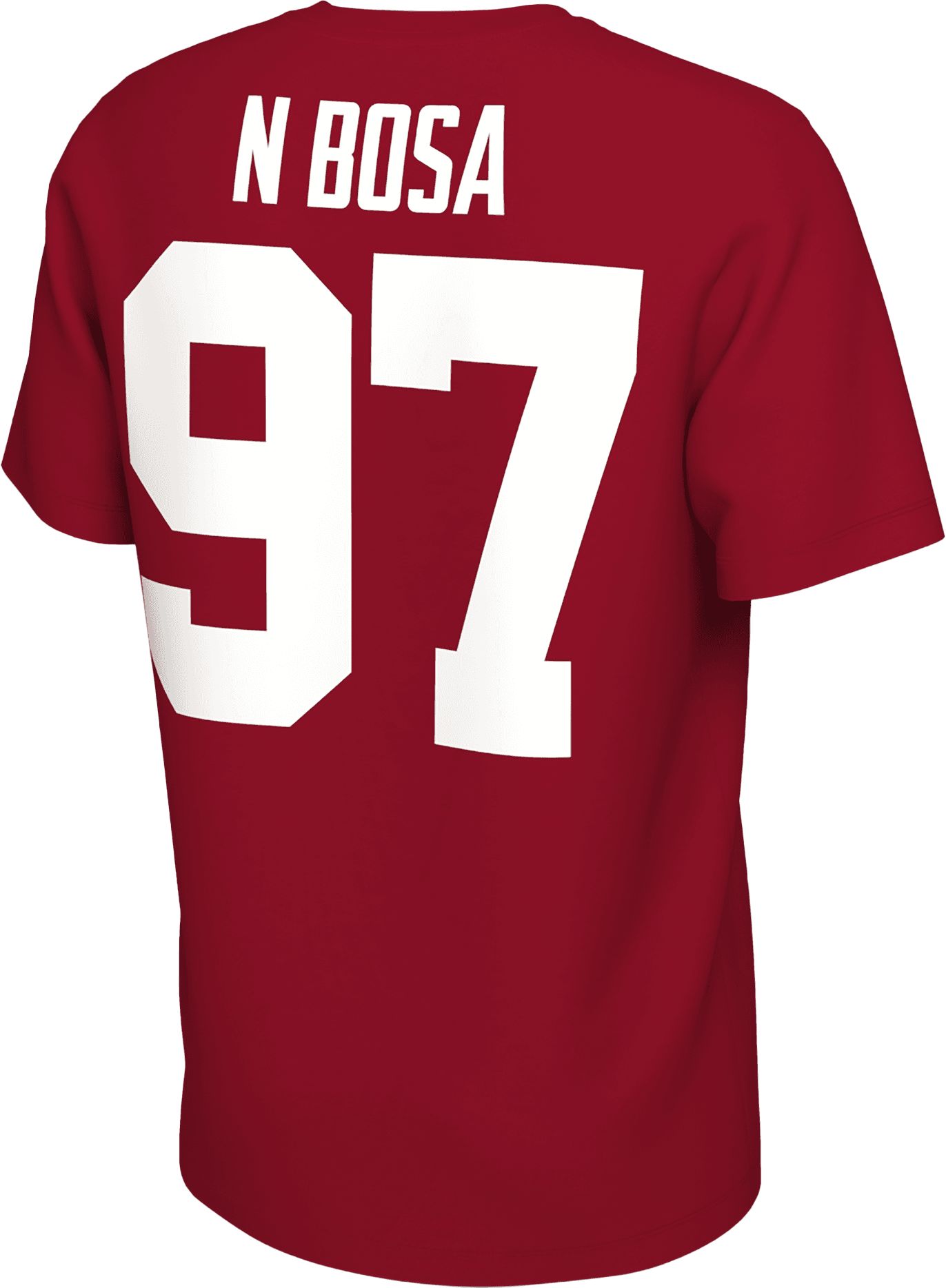 Nike Men's Ohio State Buckeyes #97 Scarlet N Bosa Retro Football Jersey T-Shirt