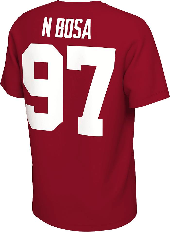 Nike Men's Ohio State Buckeyes #97 Scarlet N Bosa Retro Football Jersey T-Shirt, Medium, Red