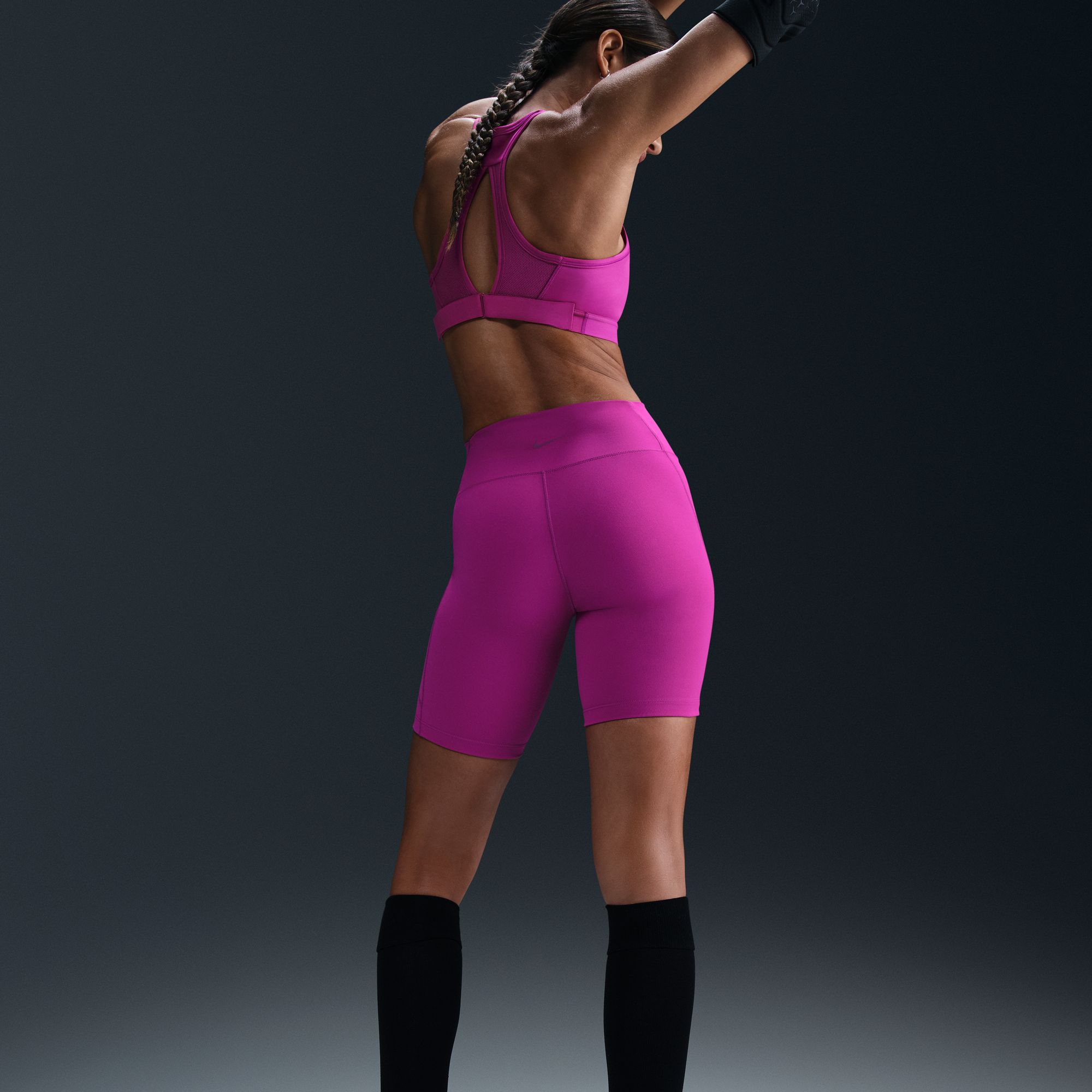 Nike Women's One High-Waisted 8" Biker Shorts With Pockets product image