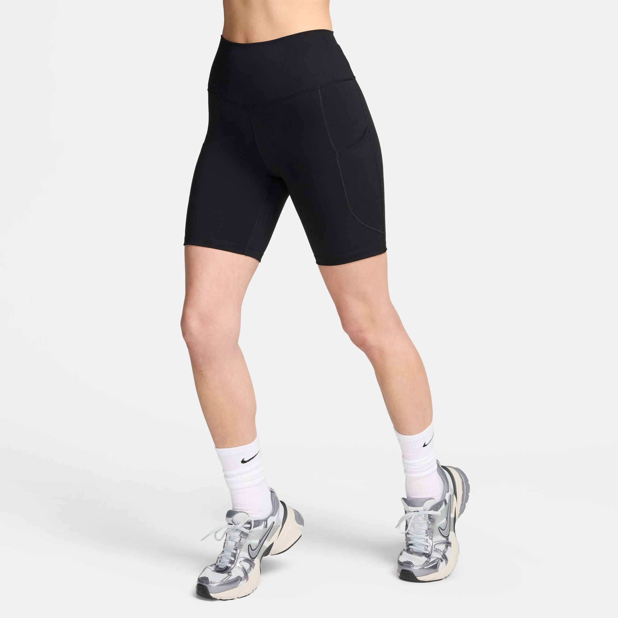 Nike Women's One High-Waisted 8" Biker Shorts With Pockets product image