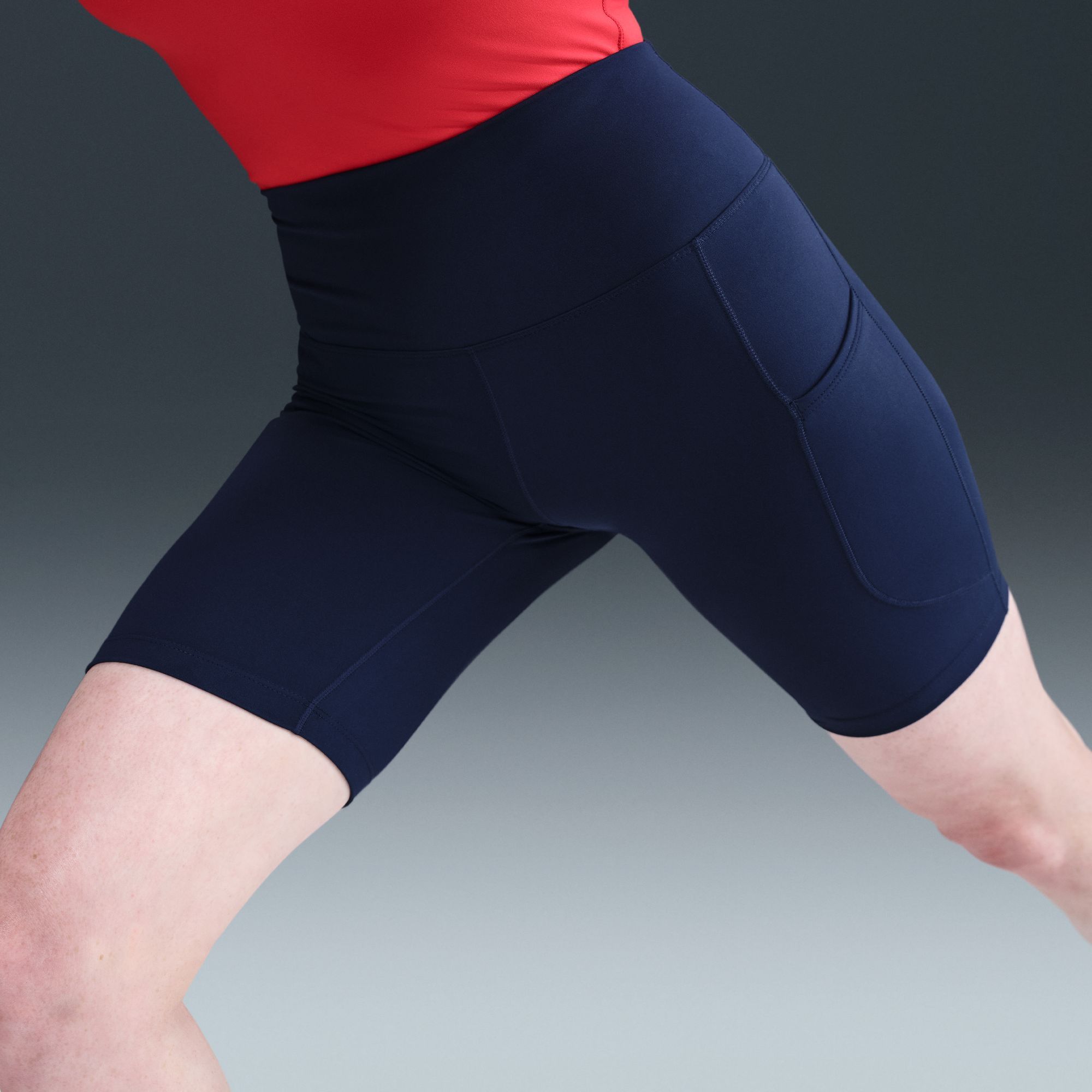 Nike Women's One High-Waisted 8" Biker Shorts With Pockets product image