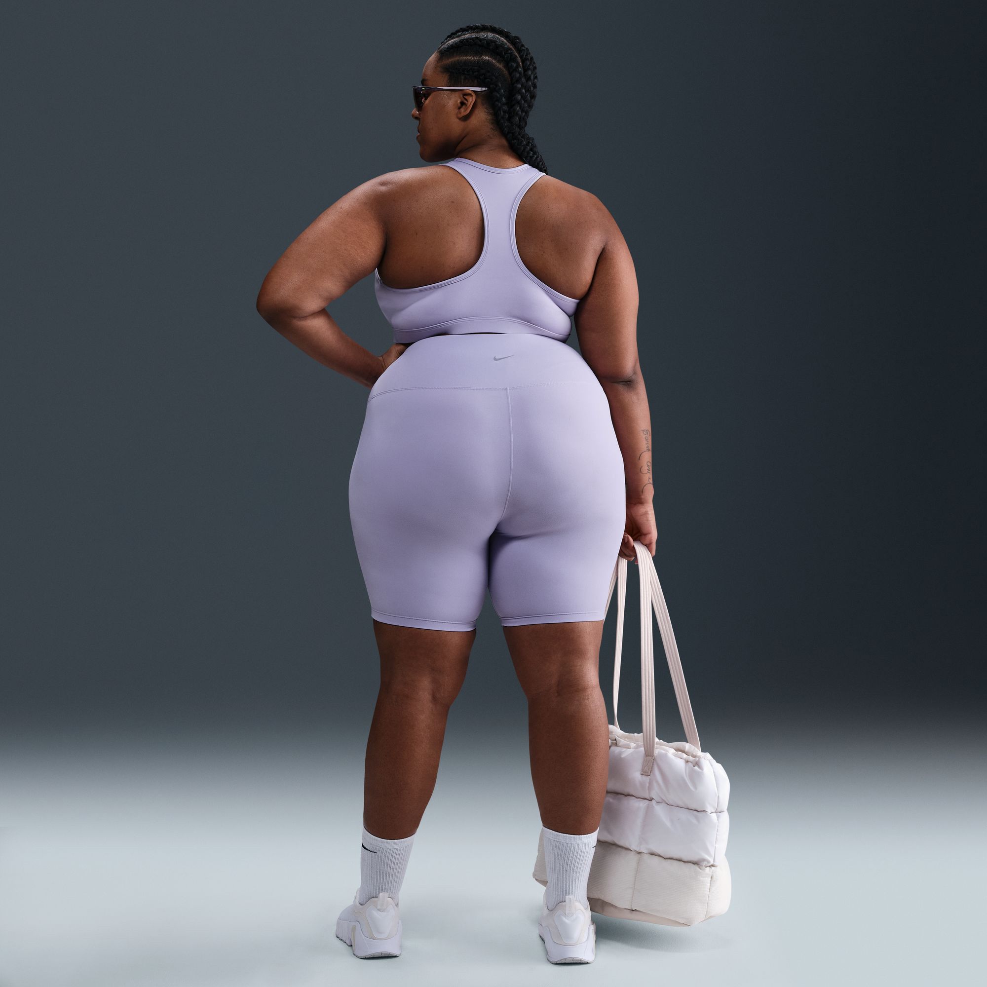 Nike Women's One High-Waisted 8" Biker Shorts with Pockets (Plus Size) product image