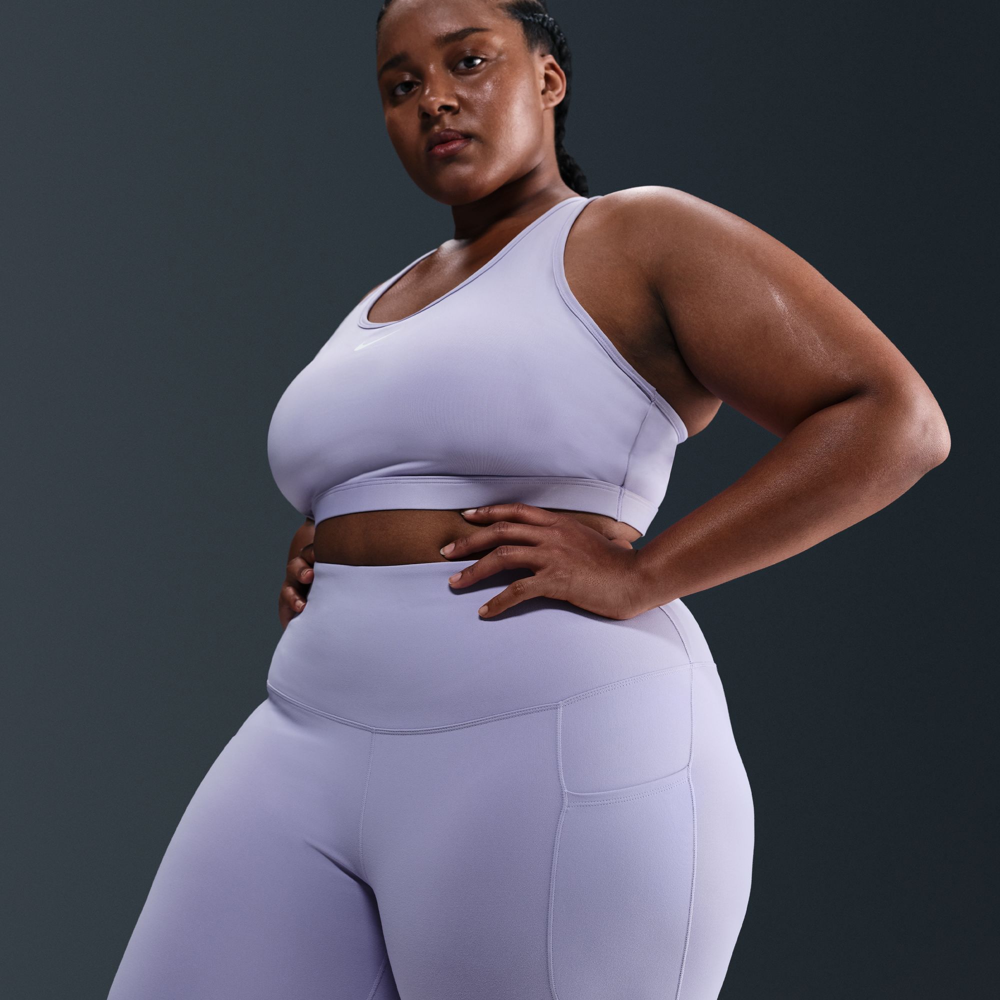 Nike Women's One High-Waisted 8" Biker Shorts with Pockets (Plus Size) product image