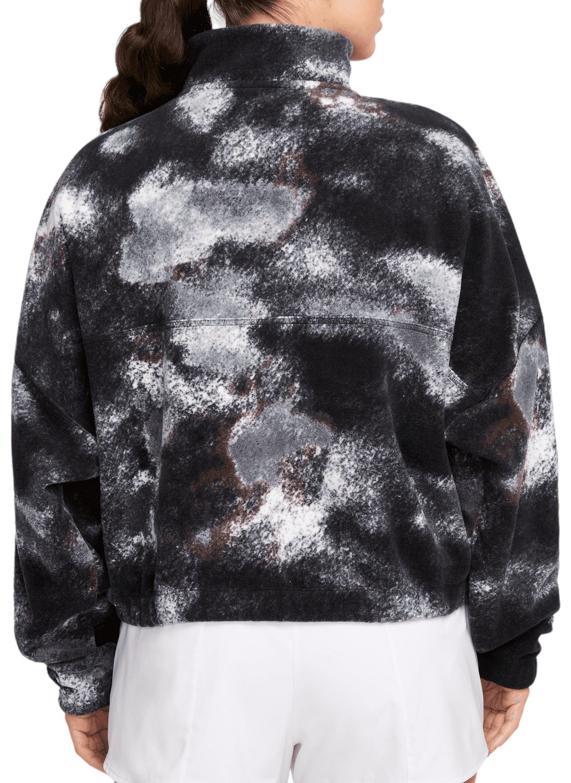 Nike Women's One Therma-FIT Oversized 1/2-Zip Fleece Printed Top product image