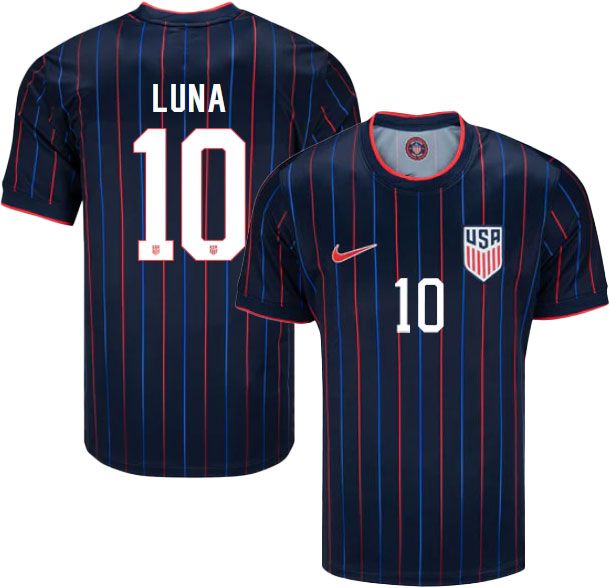 Nike Youth USMNT Diego Luna #10 2025 Navy "Heartbeat" Away Replica Jersey product image