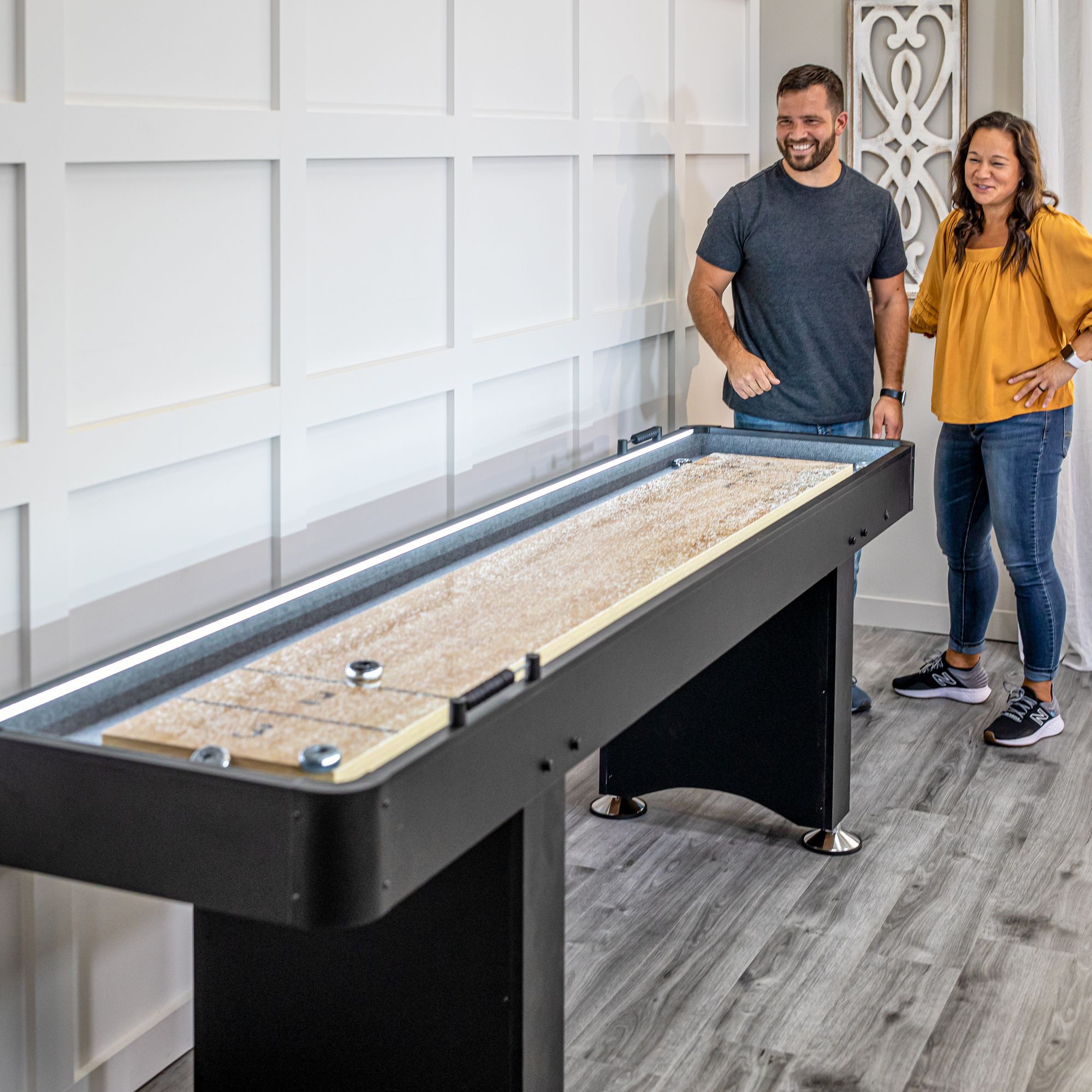 Atomic 9' LED Shuffleboard Table product image
