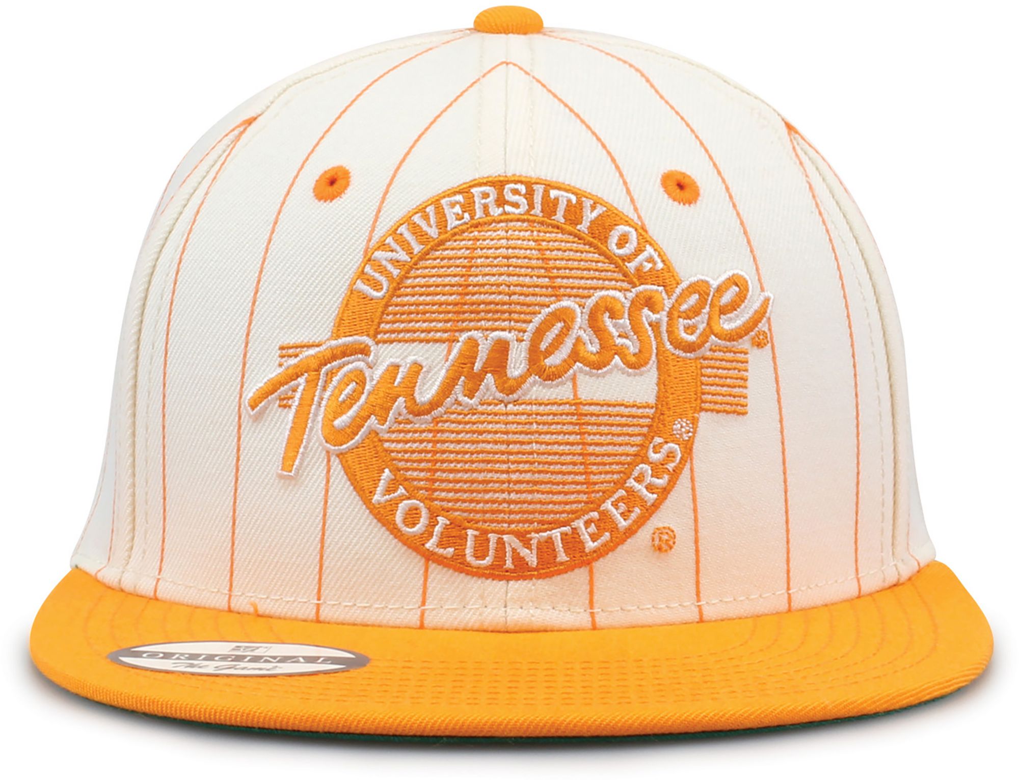 The Game Adult Tennessee Volunteers Ivory Pinstripe Snapback Adjustable Hat product image
