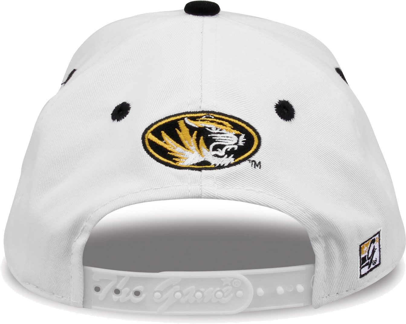 The Game Men's Missouri Tigers White Bar Adjustable Hat