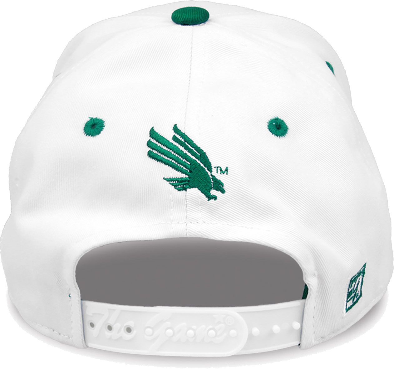 The Game Men's North Texas Mean Green White Bar Adjustable Hat product image