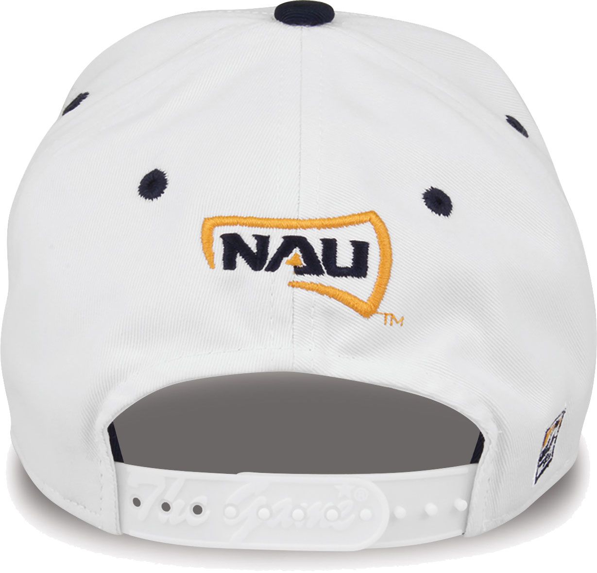 The Game Men's Northern Arizona Lumberjacks White Bar Adjustable Hat product image