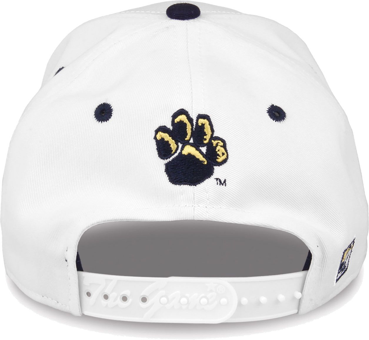 The Game Men's Pitt Panthers White Bar Adjustable Hat product image