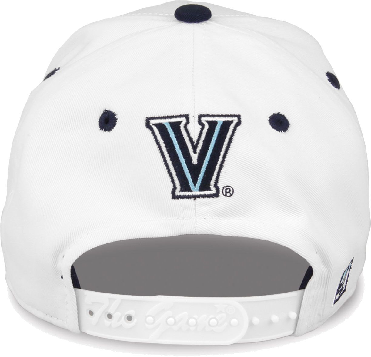 The Game Men's Villanova Wildcats White Bar Adjustable Hat product image
