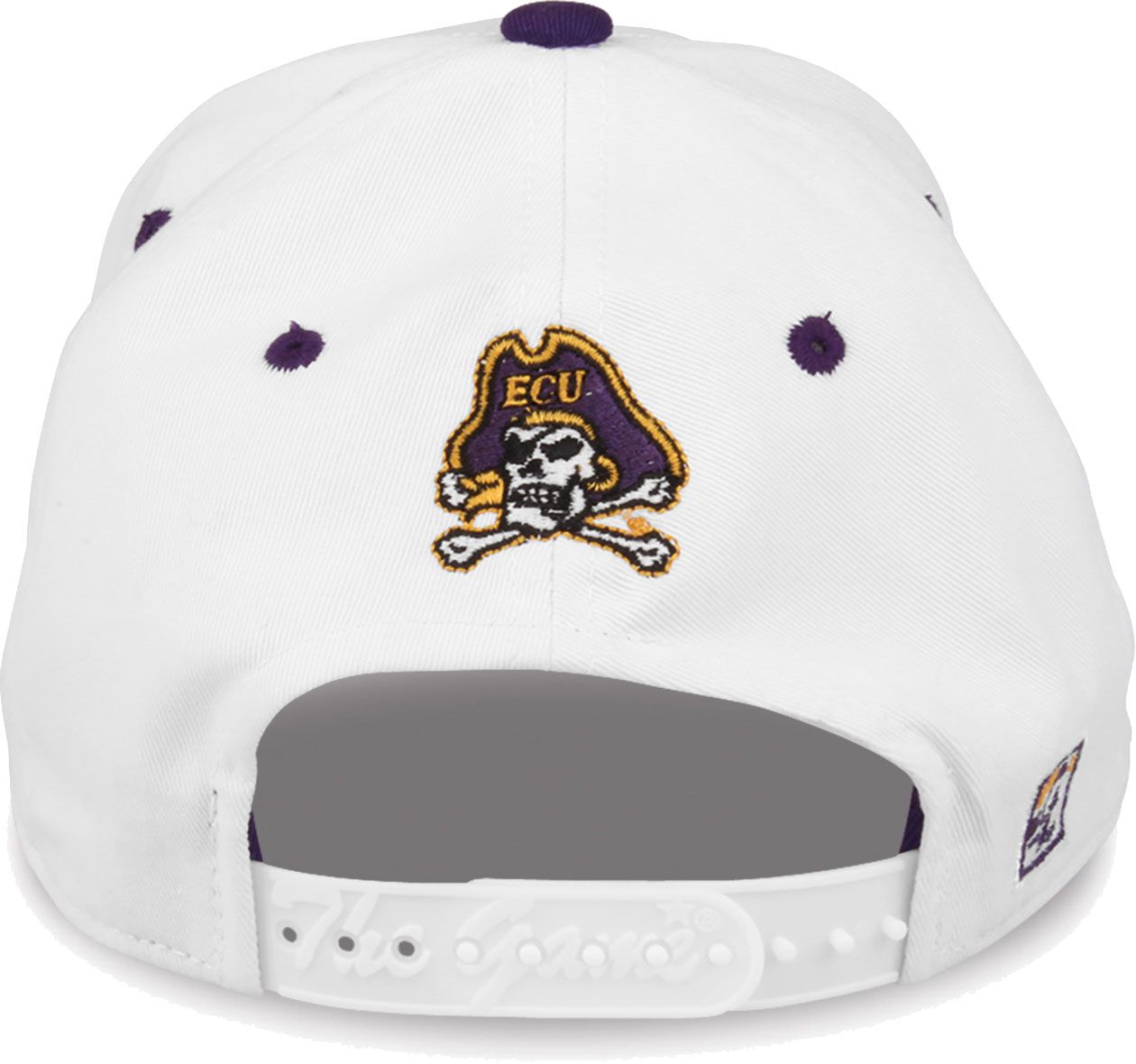 The Game Men's East Carolina Pirates White Nickname Adjustable Hat product image