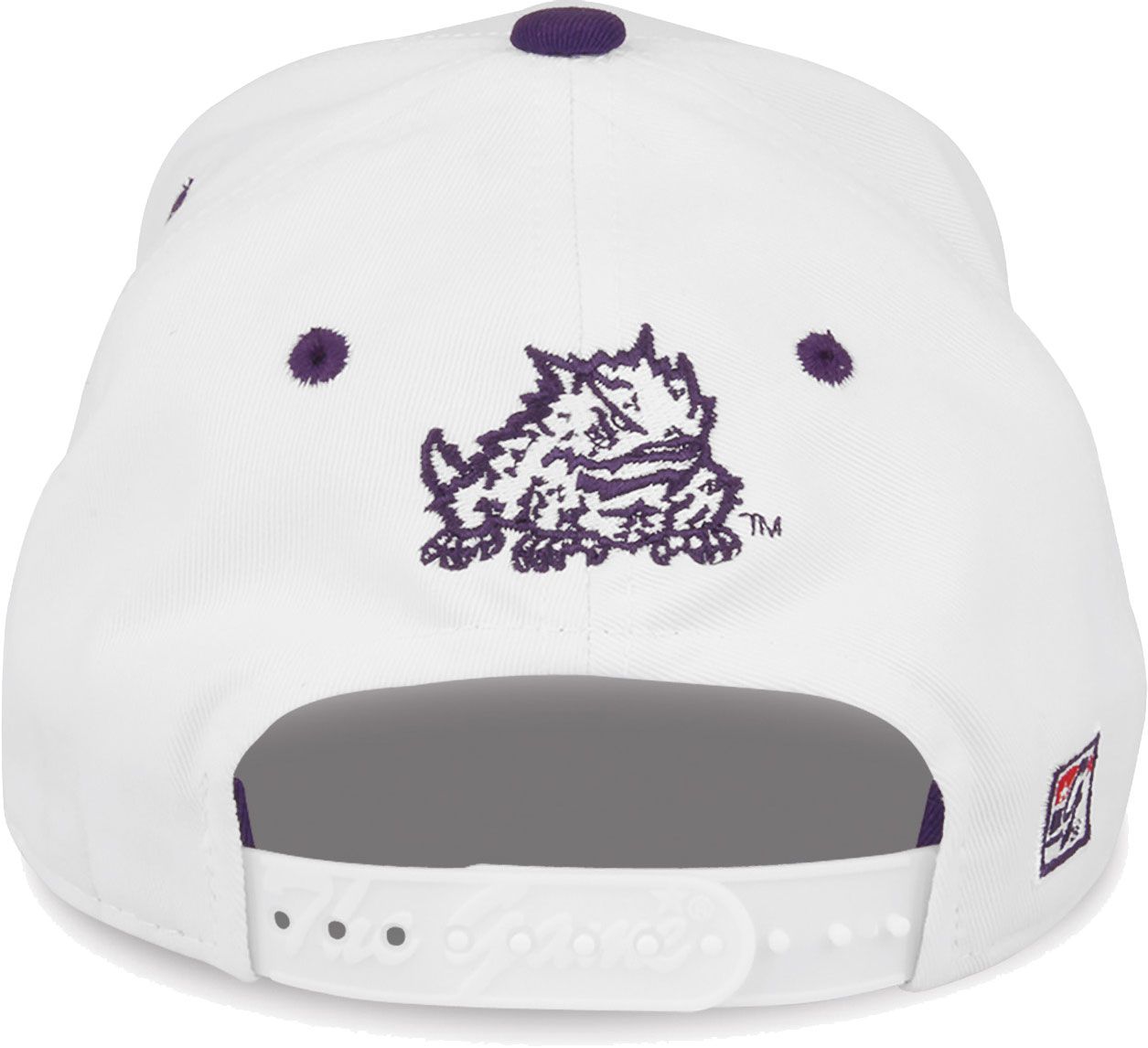 The Game Men's TCU Horned Frogs White Nickname Adjustable Hat product image