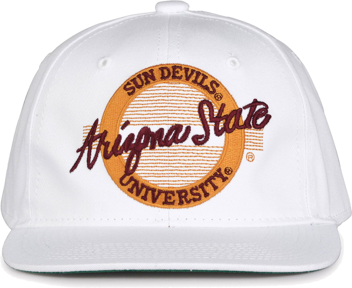 The Game Men's Arizona State Sun Devils White Circle Adjustable Hat product image