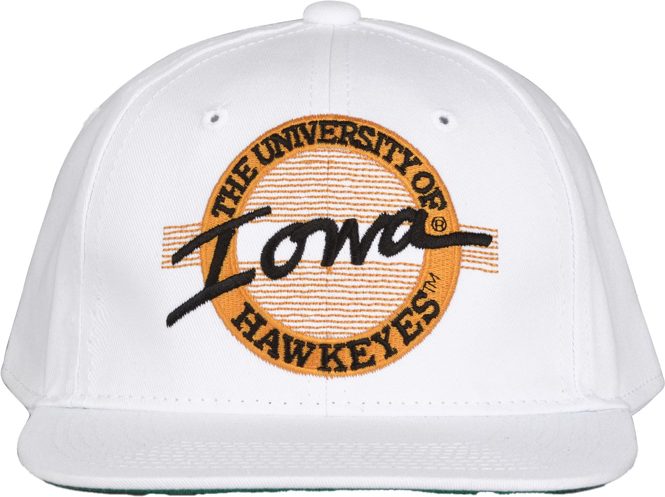 The Game Men's Iowa Hawkeyes White Circle Adjustable Hat