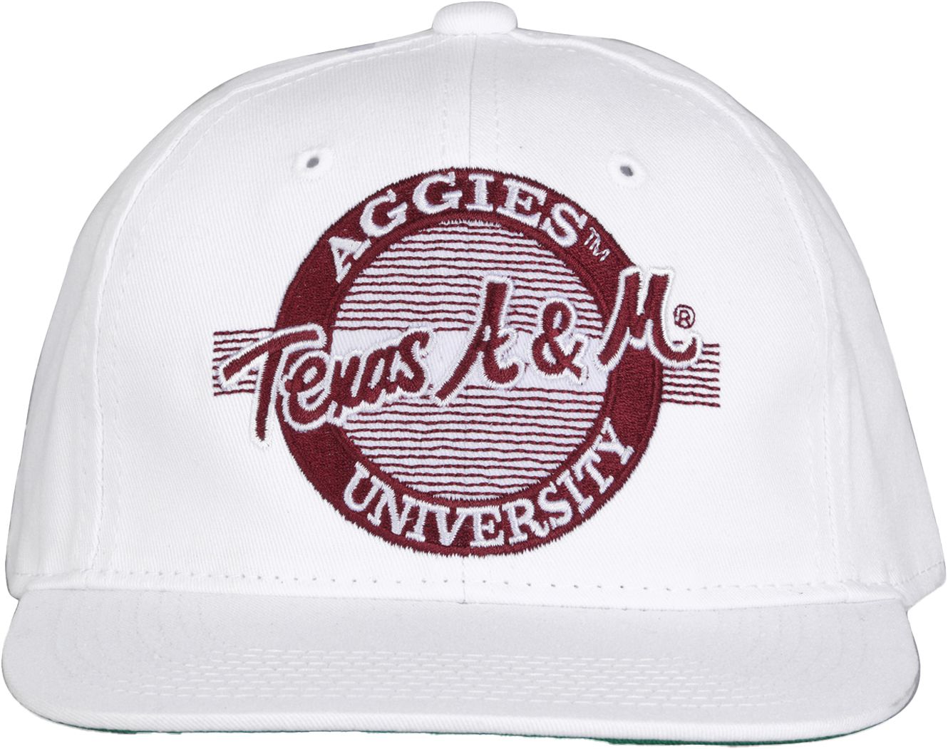 The Game Men's Texas A&M Aggies White Circle Adjustable Hat