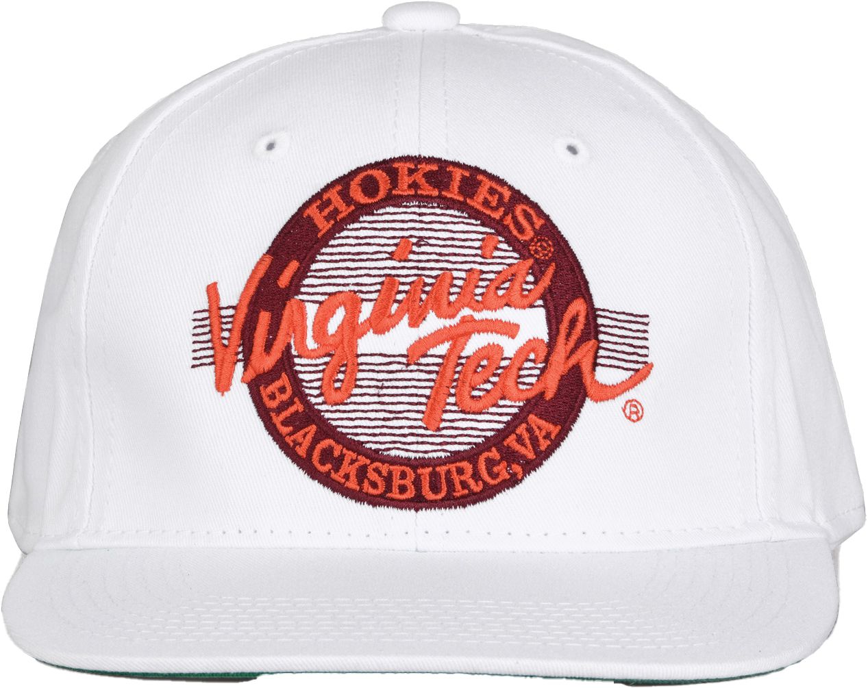The Game Men's Virginia Tech Hokies White Circle Adjustable Hat product image