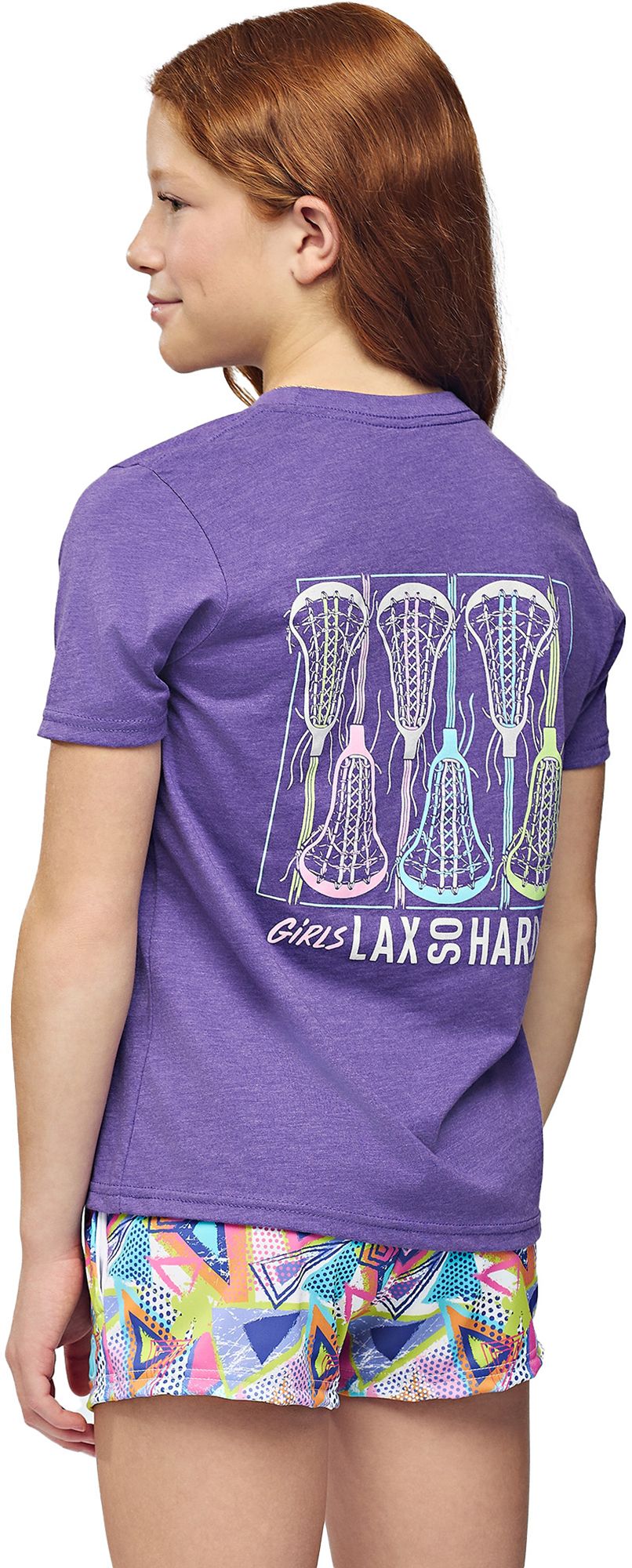Lax So Hard Girl's LSH Lacrosse Graphic T-Shirt product image