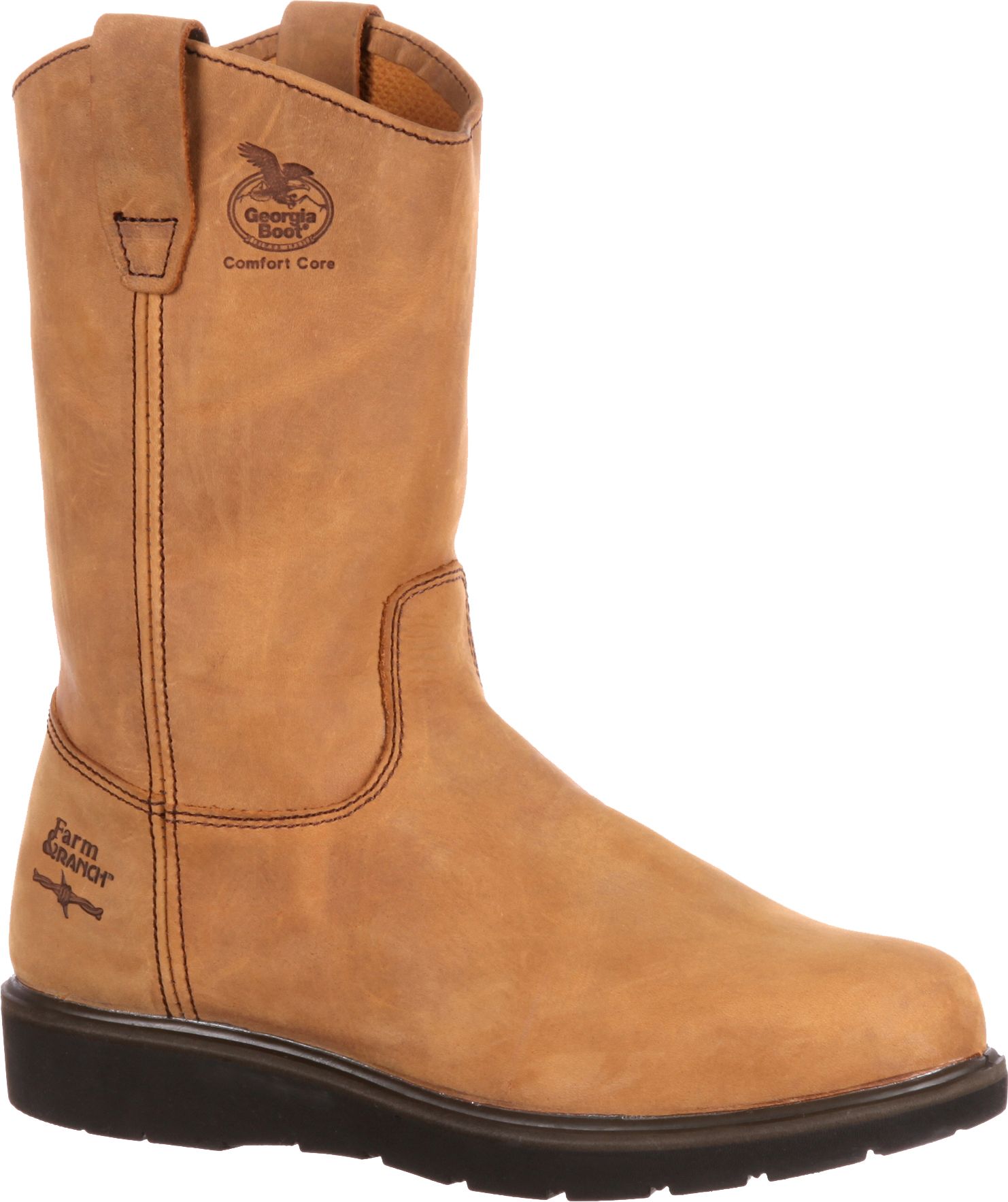 Georgia Boots Men's Farm & Ranch Wellington Comfort Core Work Boots product image