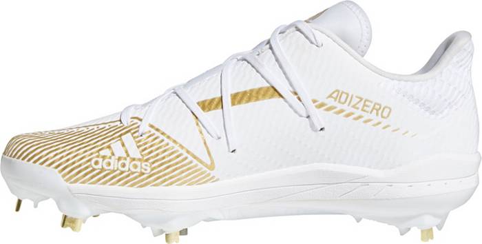 Adidas / Men's adizero Afterburner 6 GOLD Metal Baseball Cleats