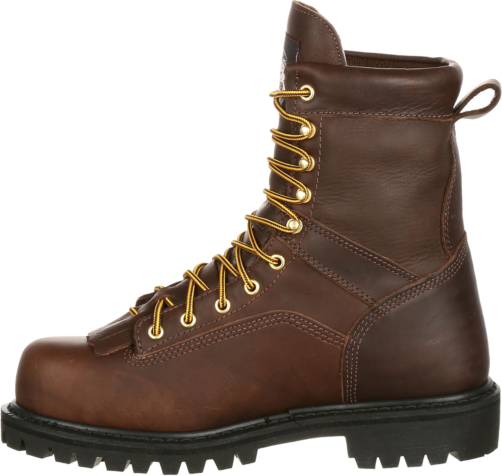 lace to toe steel toe boots