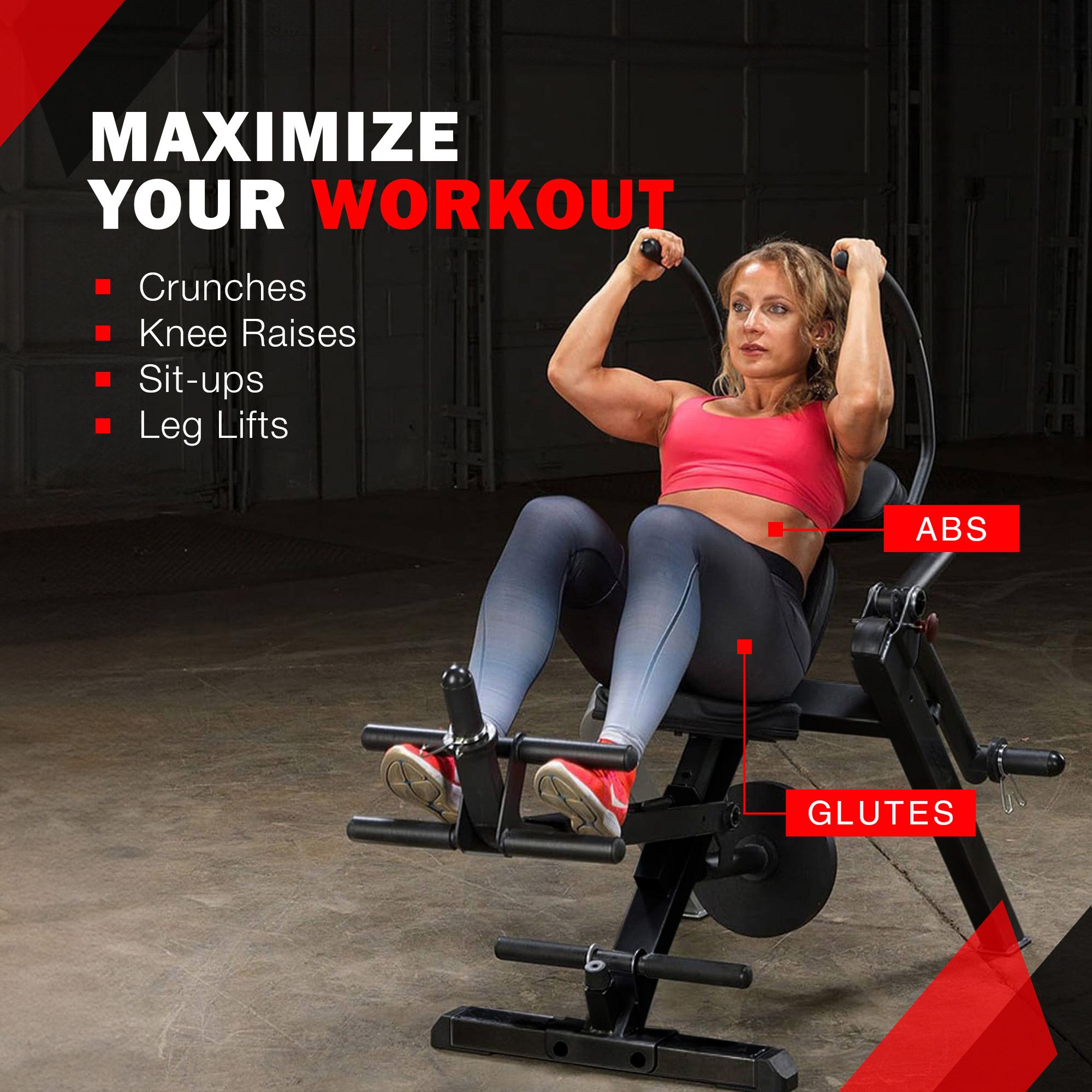 Body-Solid GAB300 Semi-Recumbent Ab Bench product image