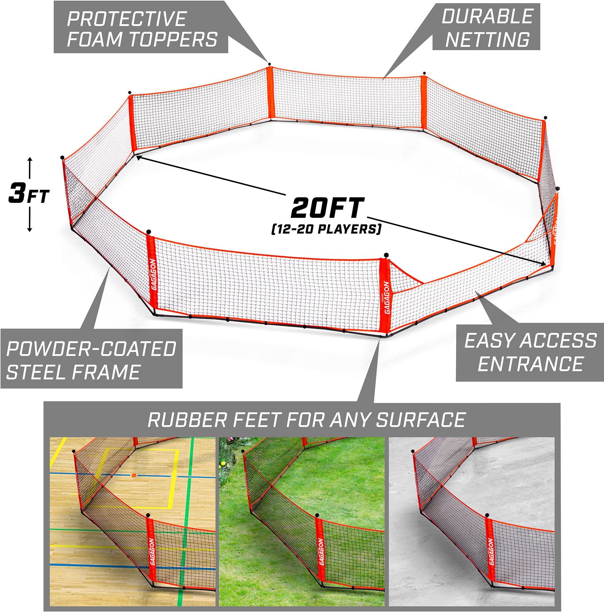GoSports Gagagon 20 Ft. Ball Game Pit product image