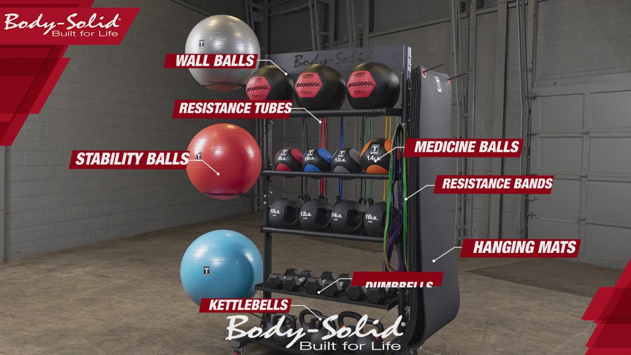 Body-Solid Multi Accessory Storage Tower product