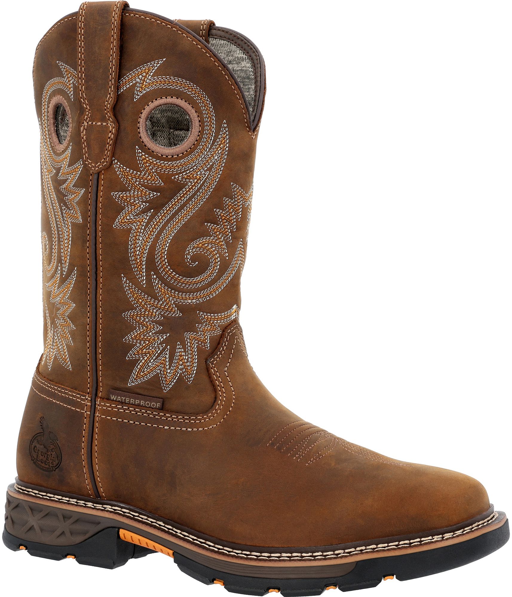 Georgia Boots Men's 11" Carbo-Tec FLX Alloy Toe Waterproof Pull-On Work Boots