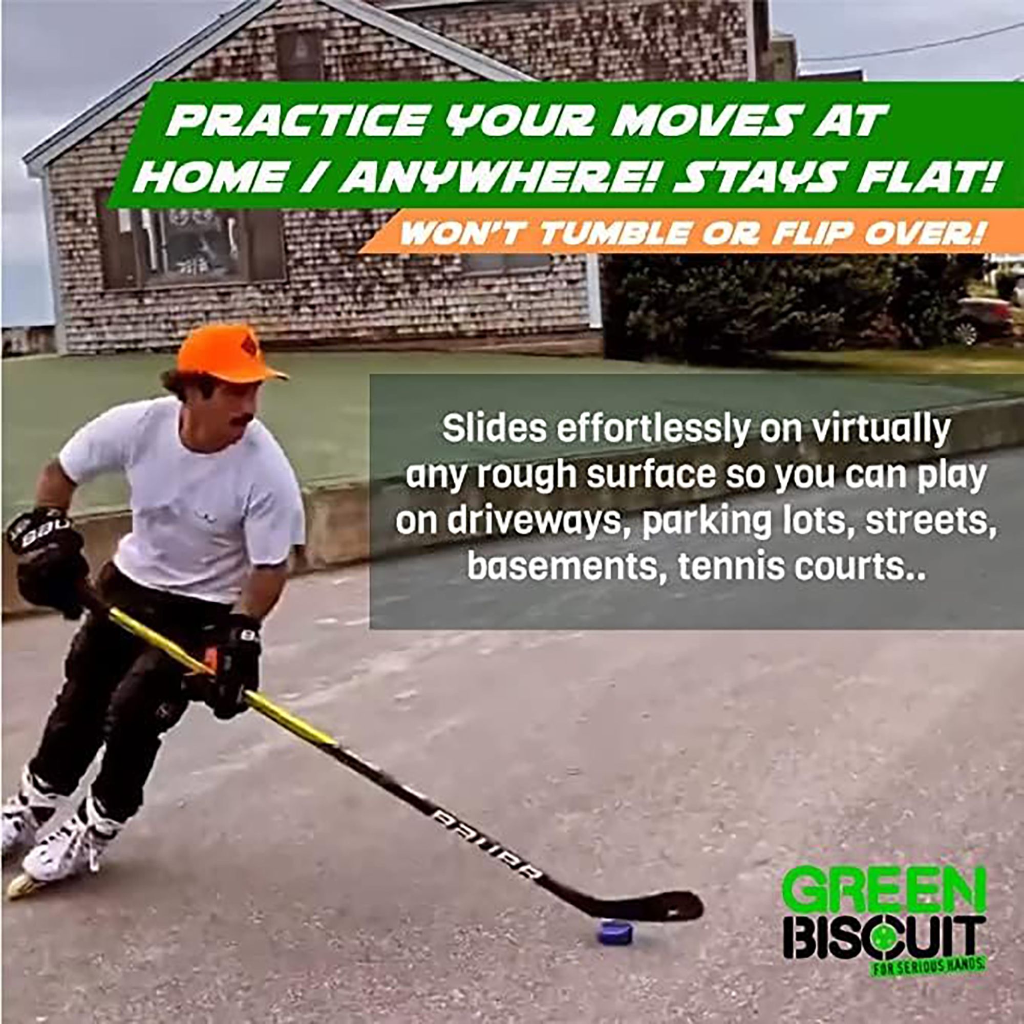 Green Biscuit Street Hockey Puck - 2 Pack product image