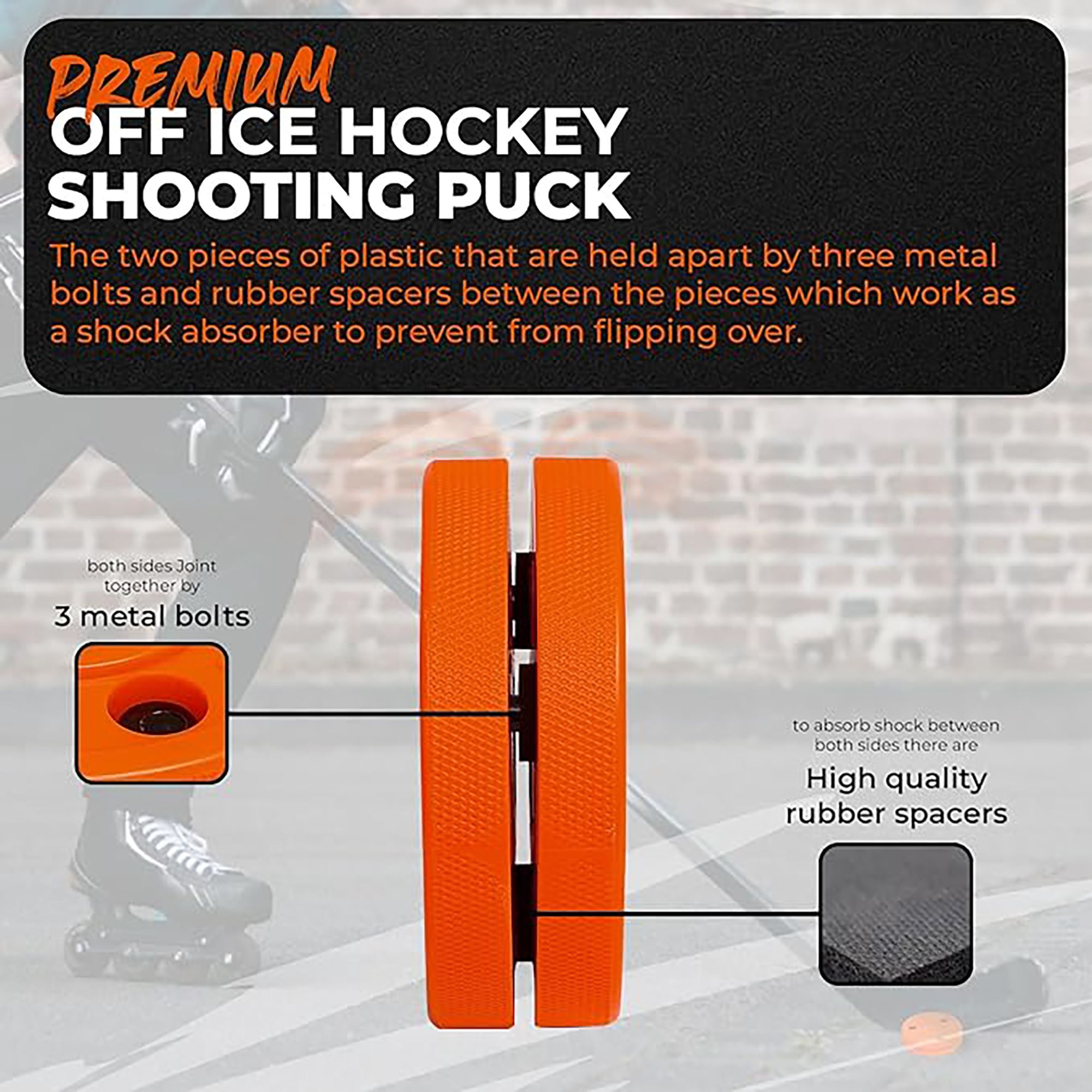 Green Biscuit Street Hockey Puck - 2 Pack product image