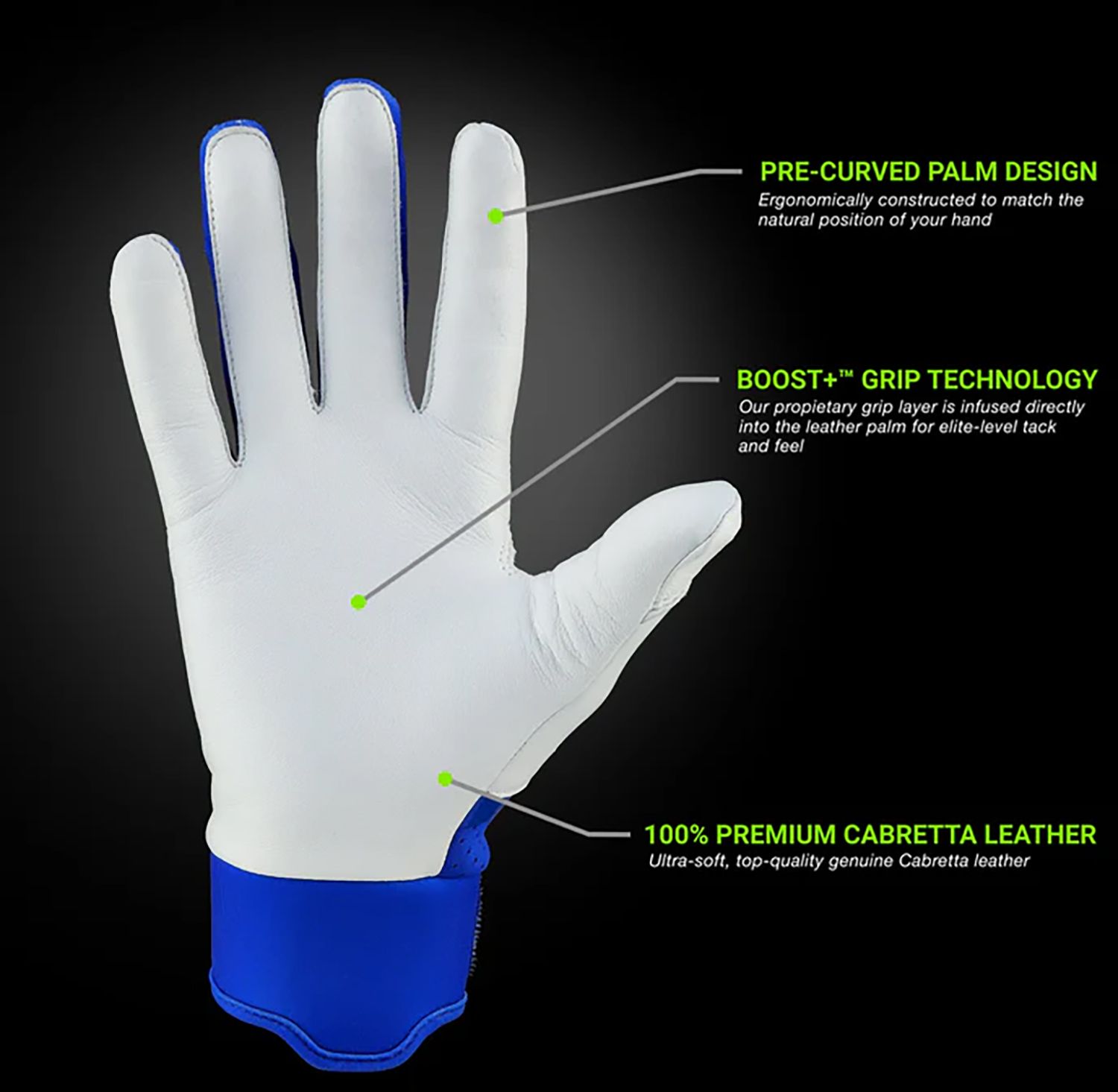Grip Boost Adult Loaded Batting Gloves product image