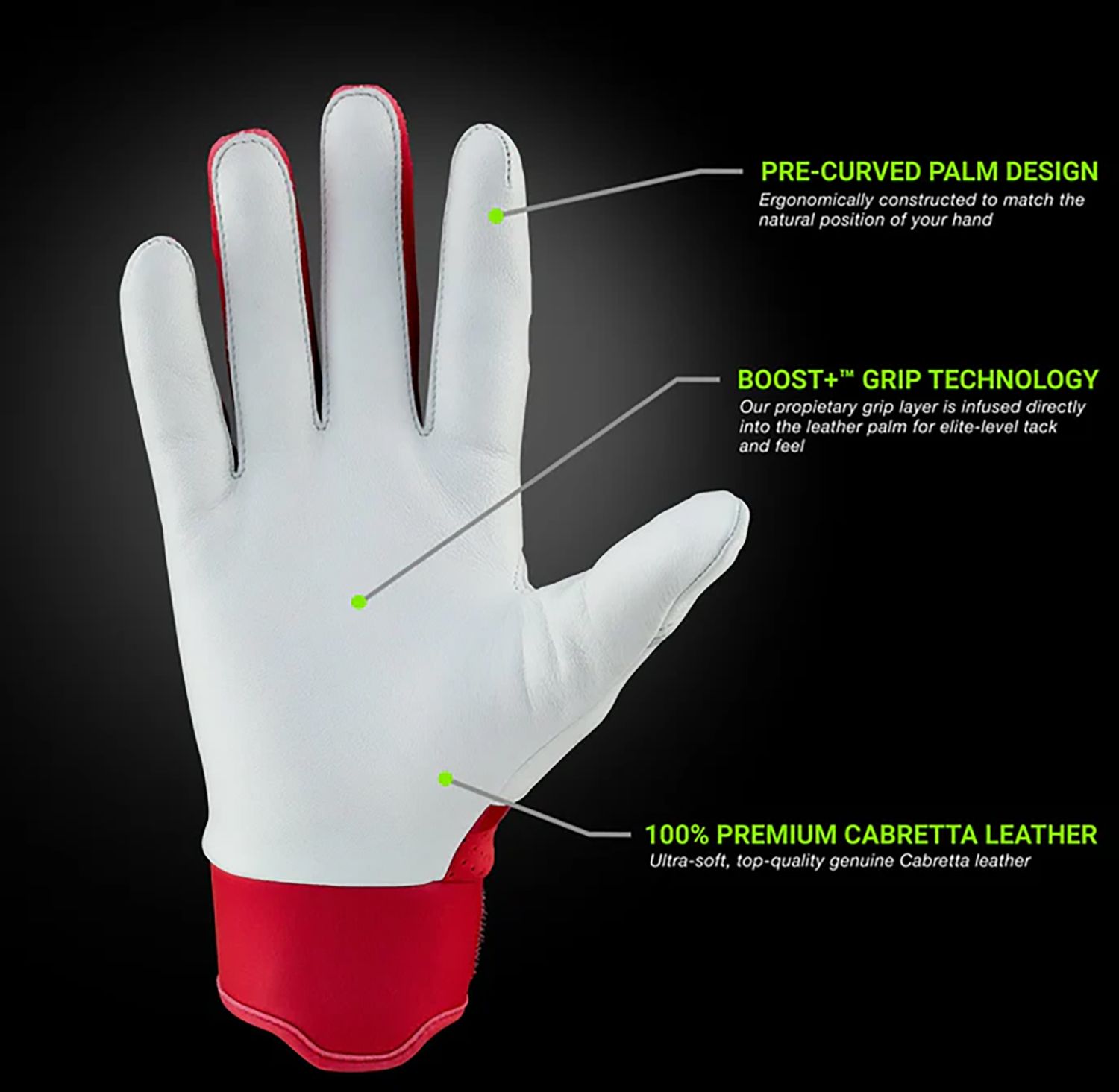Grip Boost Adult Loaded Batting Gloves product image