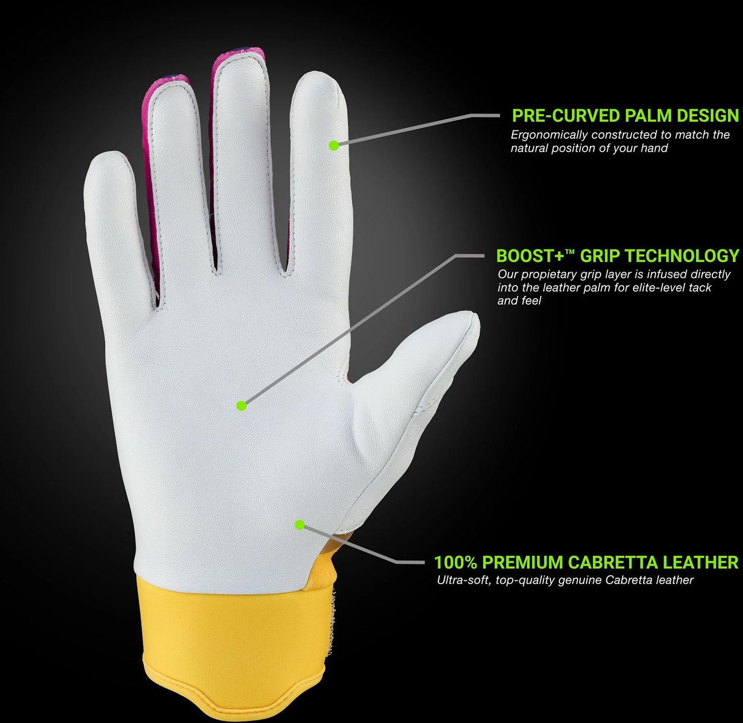 Grip Boost Adult Loaded Batting Gloves product image