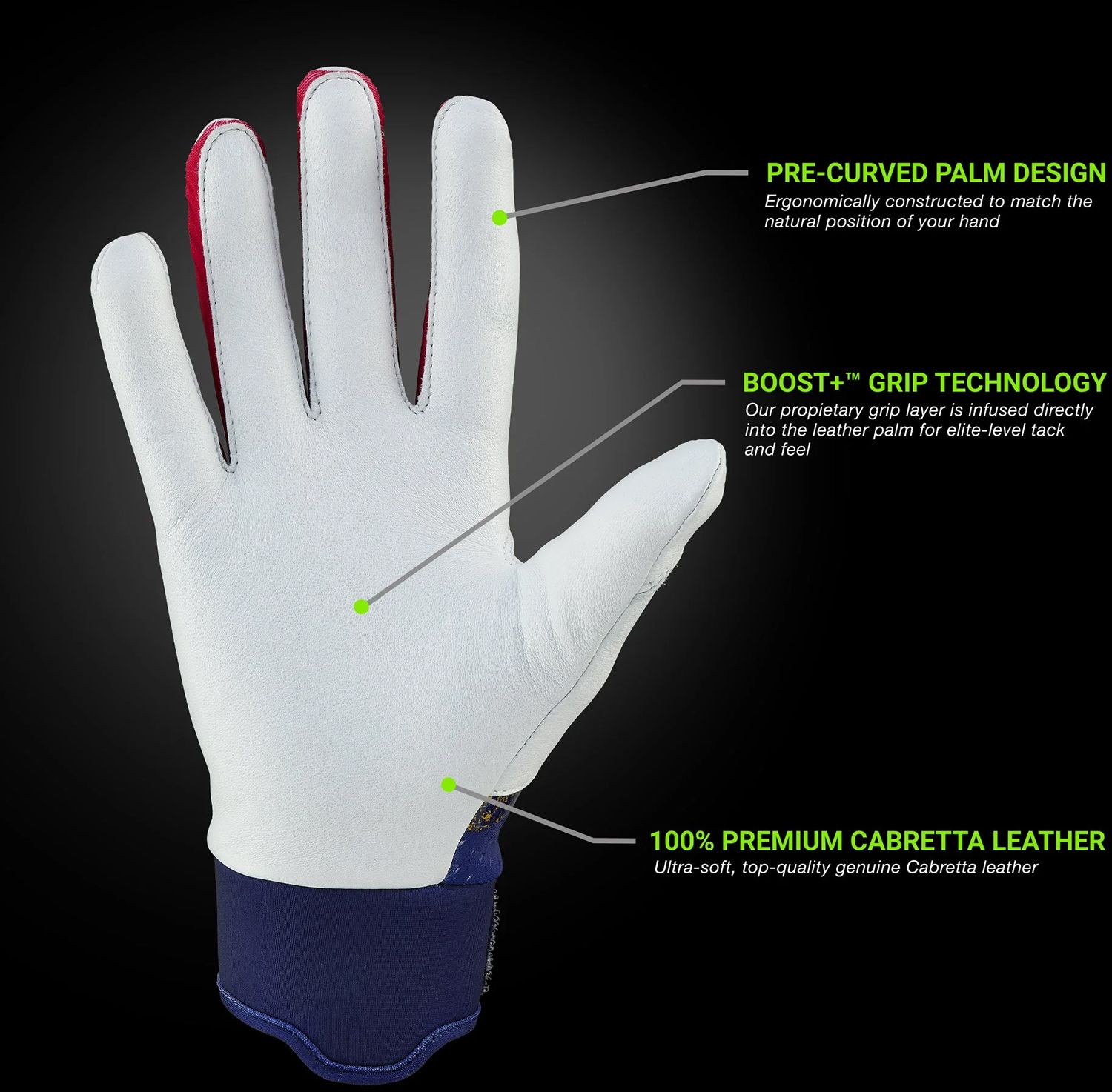 Grip Boost Adult Loaded Batting Gloves product image