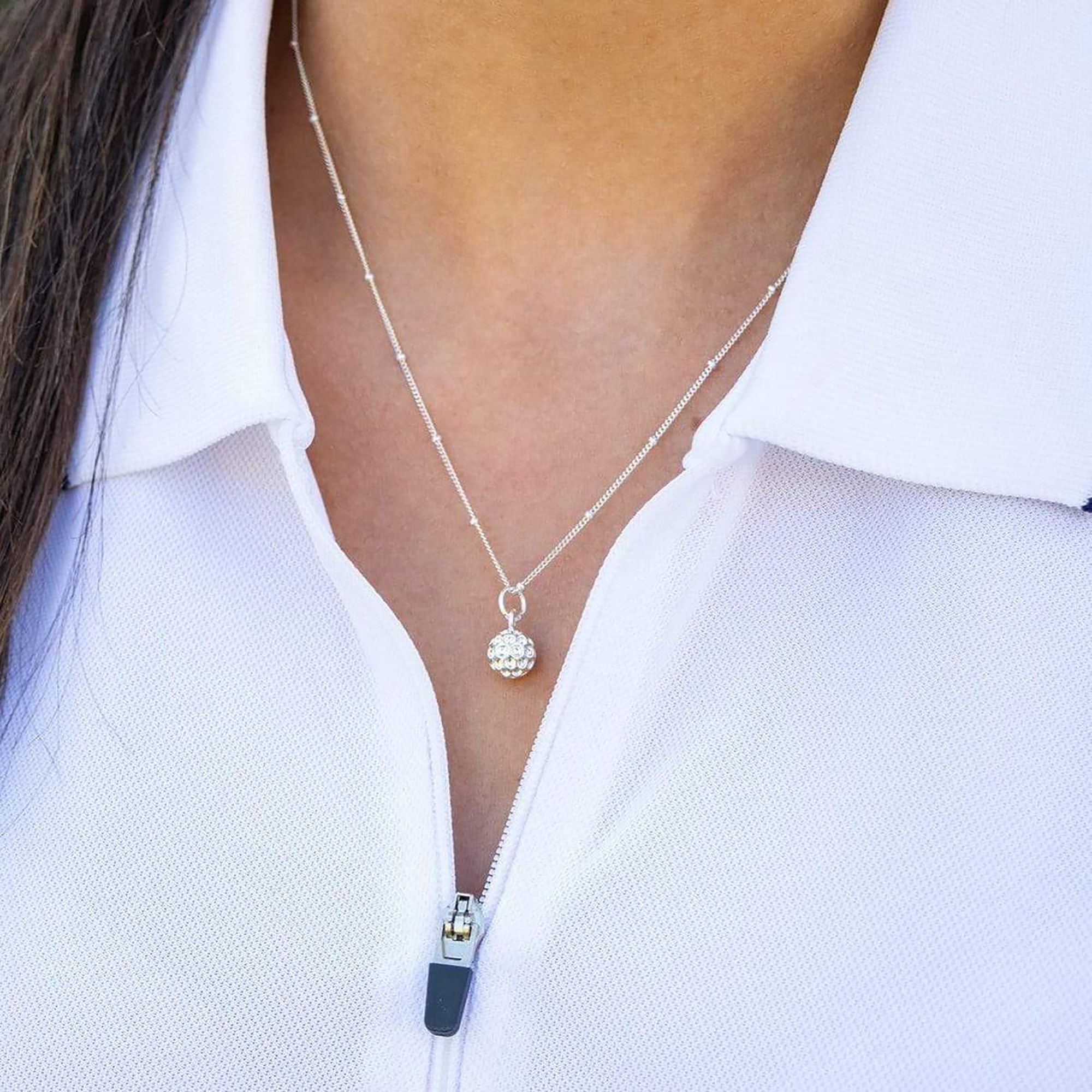 Chelsea Charles Golf Ball Charm Necklace & Earrings Gift Set product image