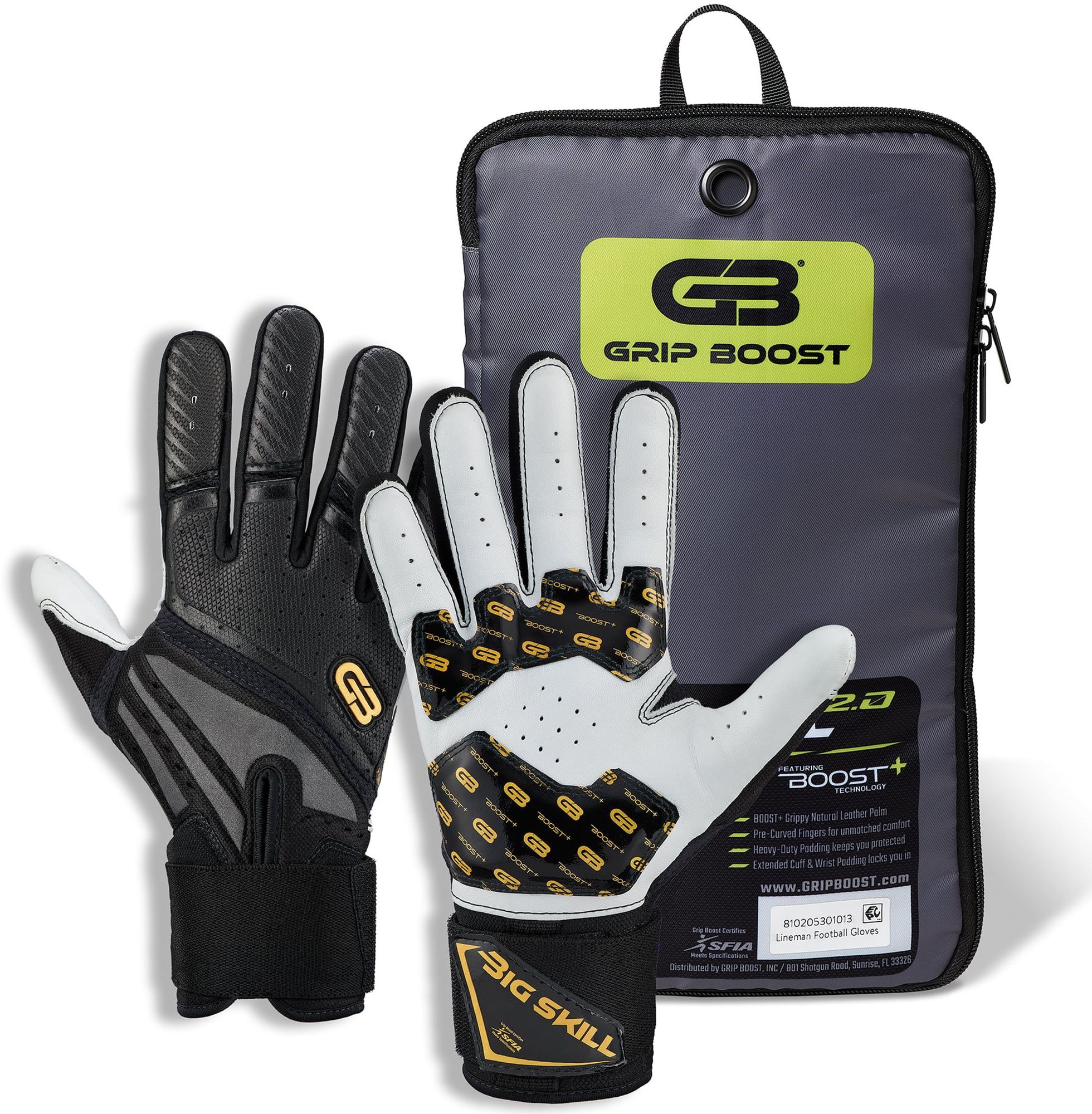 Grip Boost Adult Big Skill 2.0 Football Gloves product image