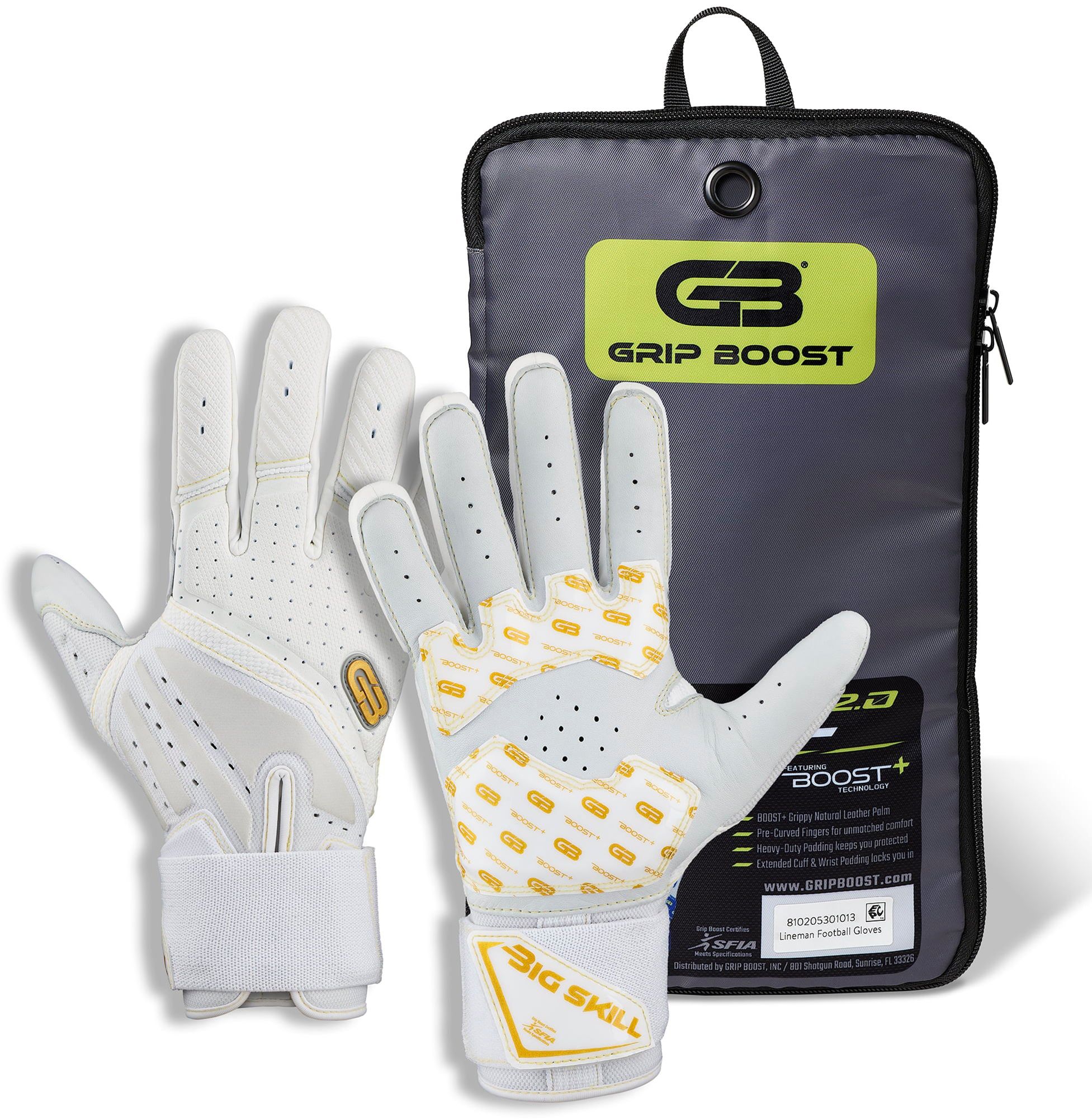 Grip Boost Big Skill 2.0 Adult Lineman Football Gloves product image