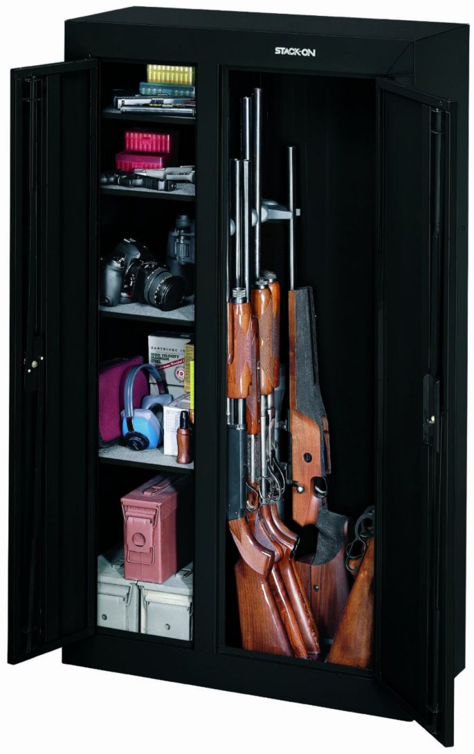 Stack On 10 Gun Double Door Steel Security Cabinet Dick S