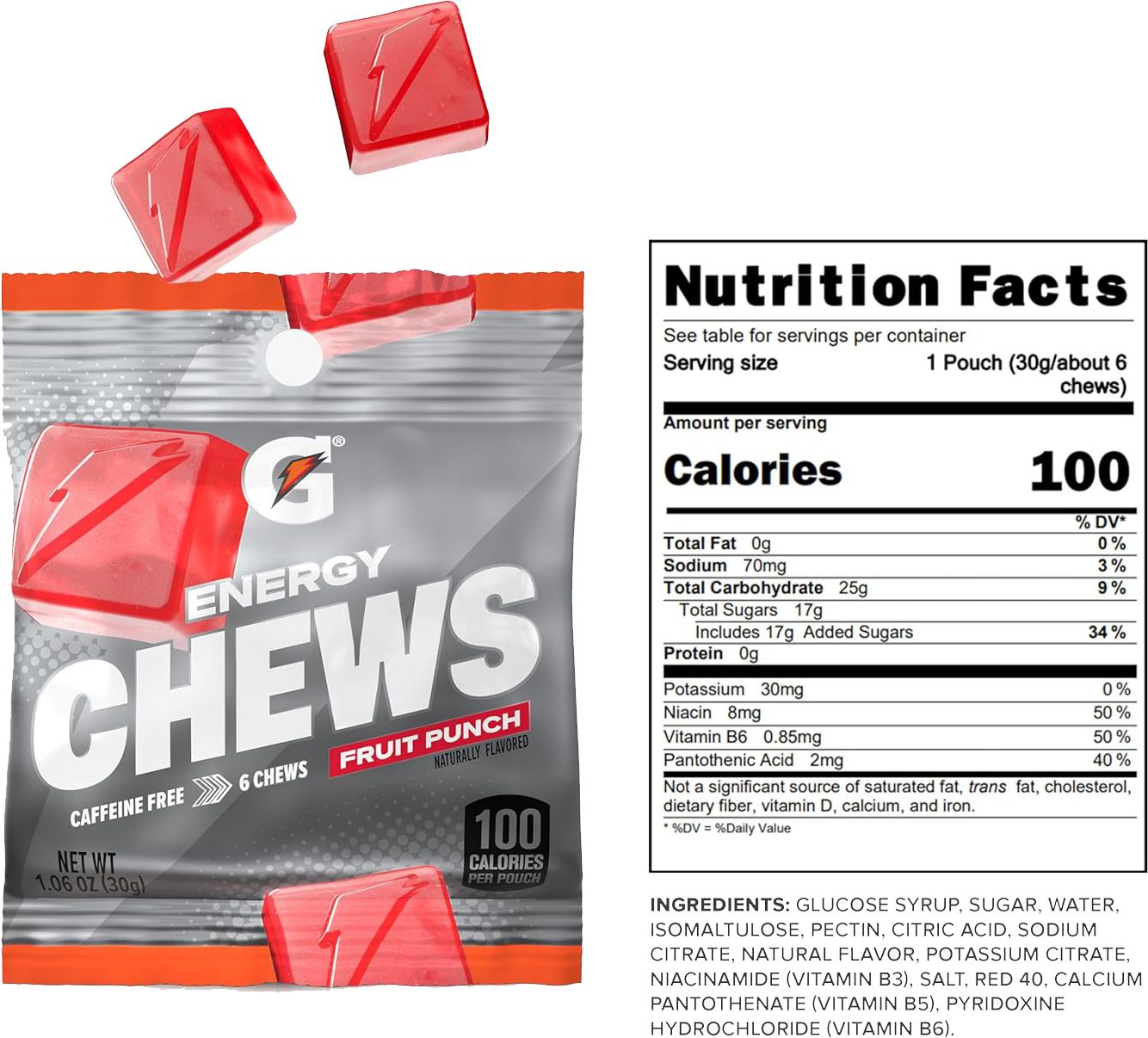 Gatorade Energy Chews – Pouch product image