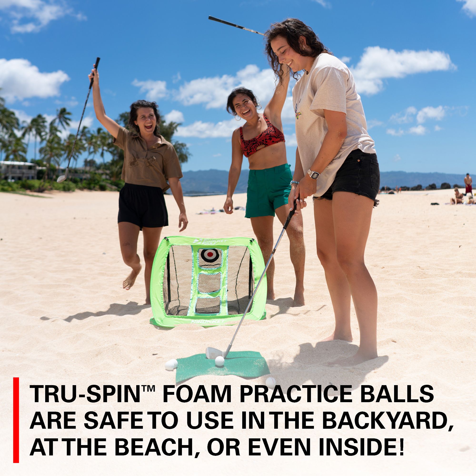 Rukket Pro Light-Up Chipping Net with 6 Tru-Spin Glow-in-the-Dark Practice Balls product image