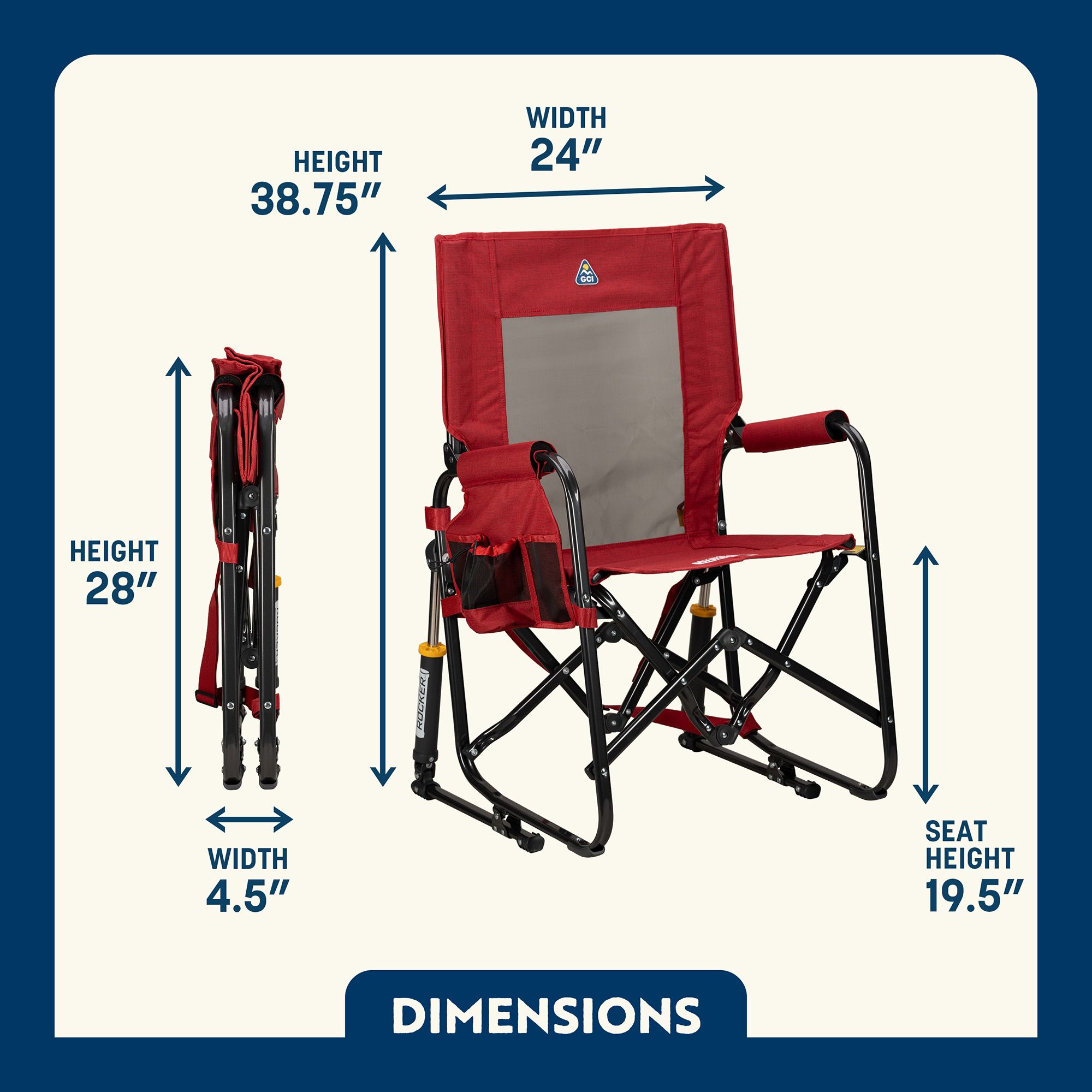 GCI Outdoor Stowaway Rocker product image