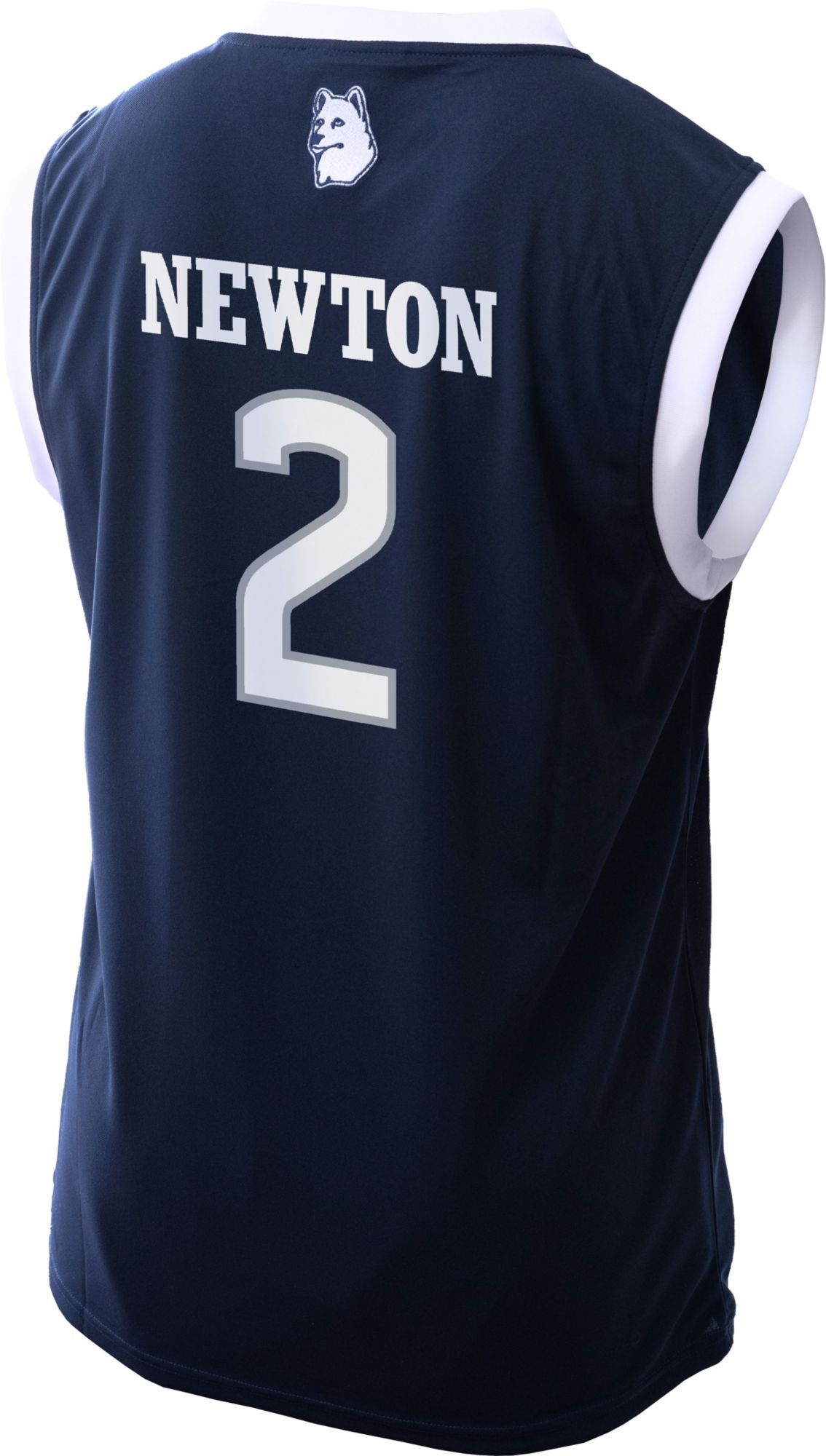 Genuine Collective Men's Connecticut Huskies Tristen Newton #2 Navy Replica Basketball Jersey product image