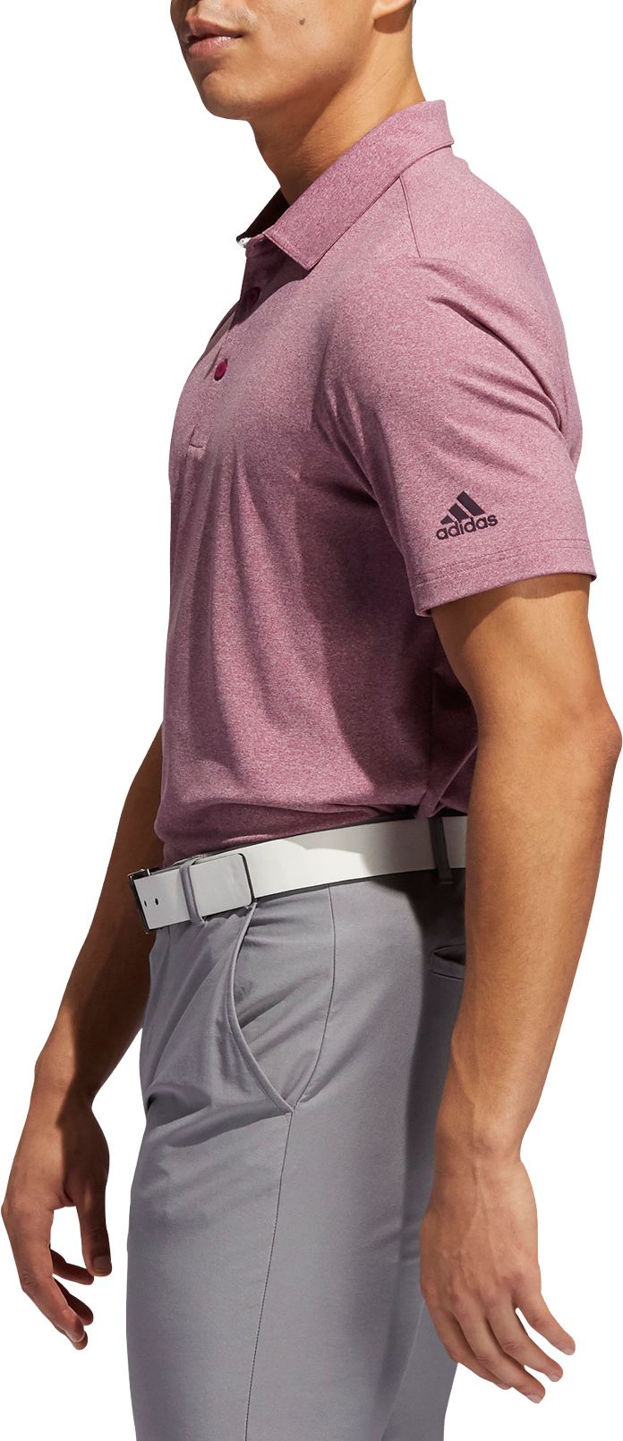 adidas men's drive novelty heather golf polo