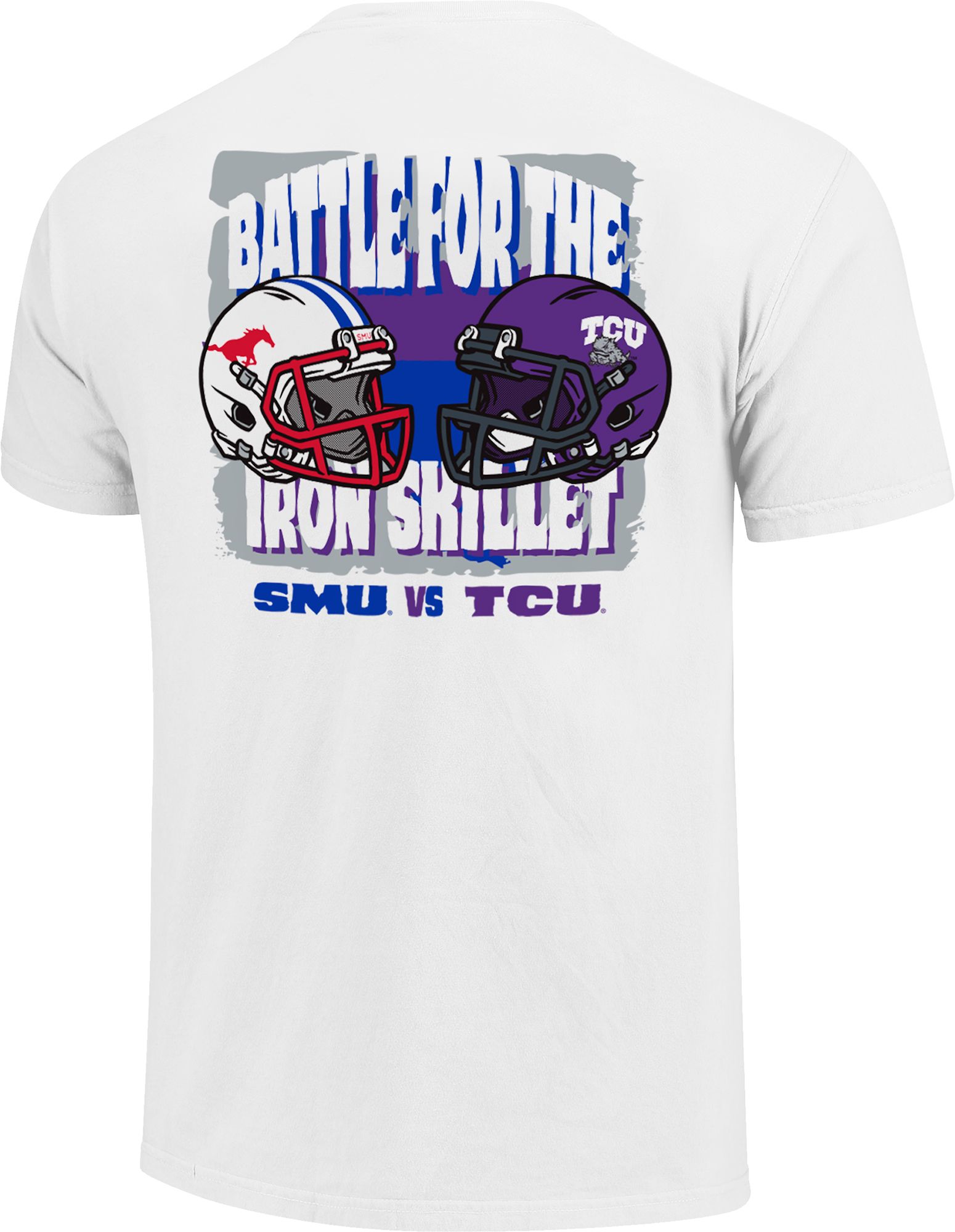 Image One Men's NCAA White Skillet Rivalry Helmet T-Shirt product image