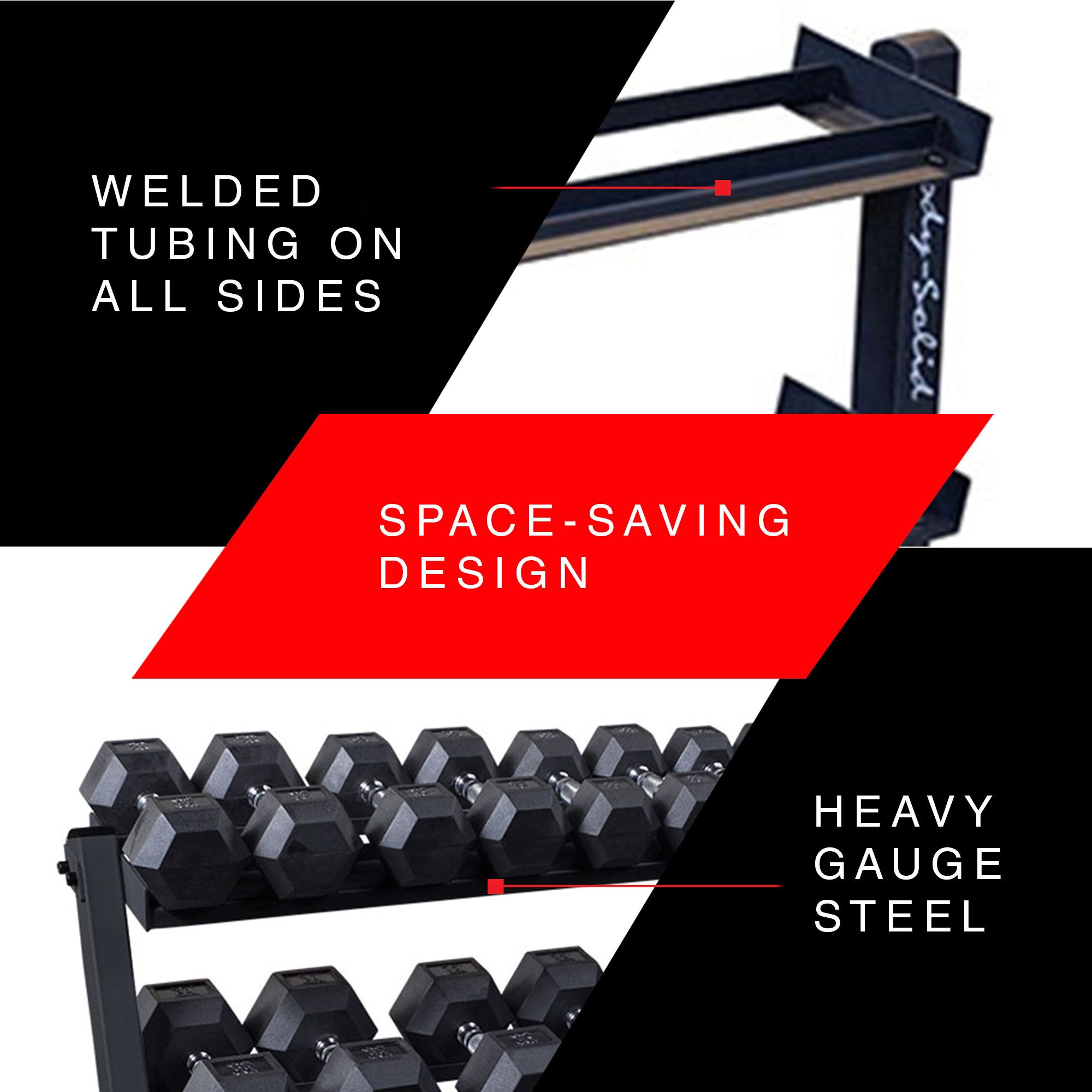 Body-Solid GDR60 Hex Dumbbell Rack and Set product image