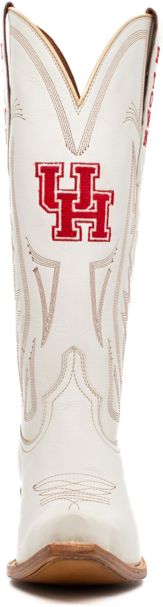 Gameday Boots Women's Houston Cougars Ivory Tall Leather 14"Western Boots product image
